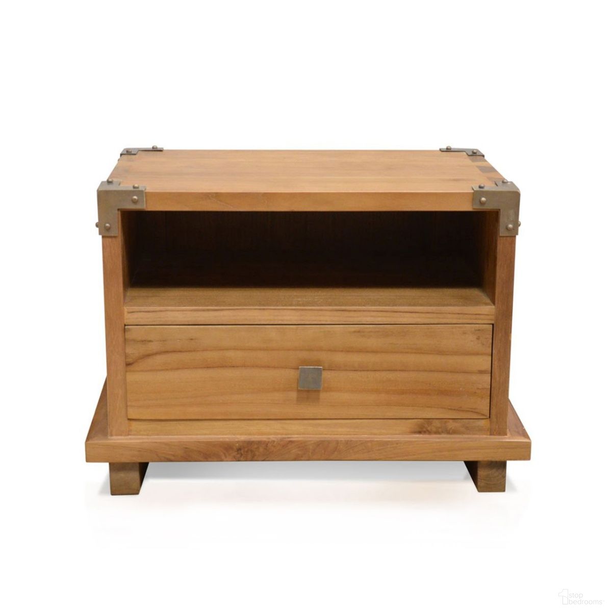 The appearance of Kobe Small Nightstand In Danish Honey designed by Harmonia Living in the modern / contemporary interior design. This danish honey piece of furniture  was selected by 1StopBedrooms from Kobe Collection to add a touch of cosiness and style into your home. Sku: HL-KOBE-TK-DH-SNS. Material: Teak.