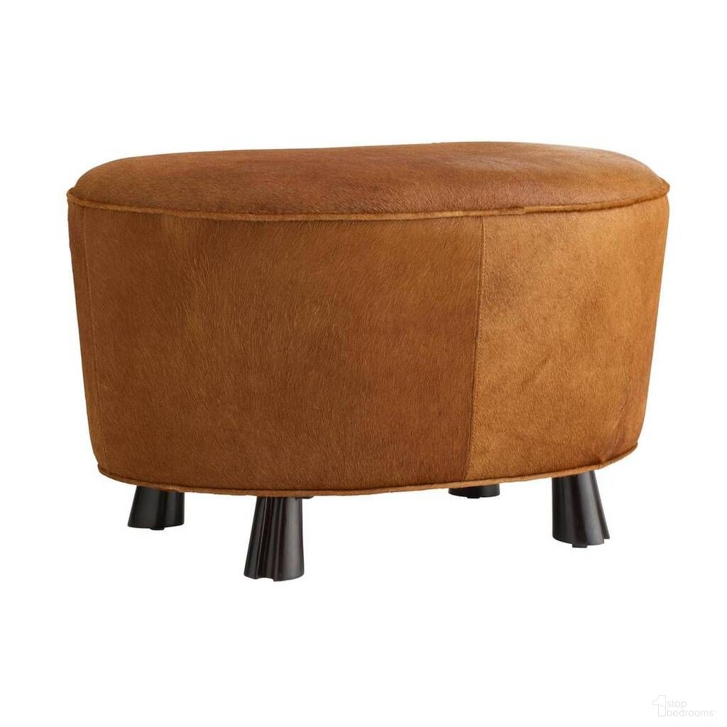 The appearance of Koda Ottoman In Brown designed by Arteriors in the interior design. This brown piece of furniture was selected by 1StopBedrooms from Koda Collection to add a touch of cosiness and style into your home. Sku: FOI14. Material: Hide Leather.