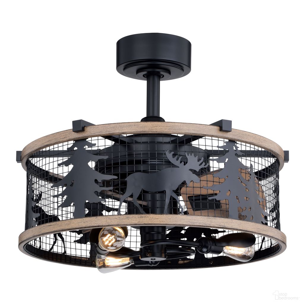 The appearance of Kodiak 21 Inch Ceiling Fan In Black and Burnished Teak designed by Vaxcel in the rustic / southwestern interior design. This black/burnished teak piece of furniture was selected by 1StopBedrooms from Kodiak Collection to add a touch of cosiness and style into your home. Sku: F0103. Material: Steel.