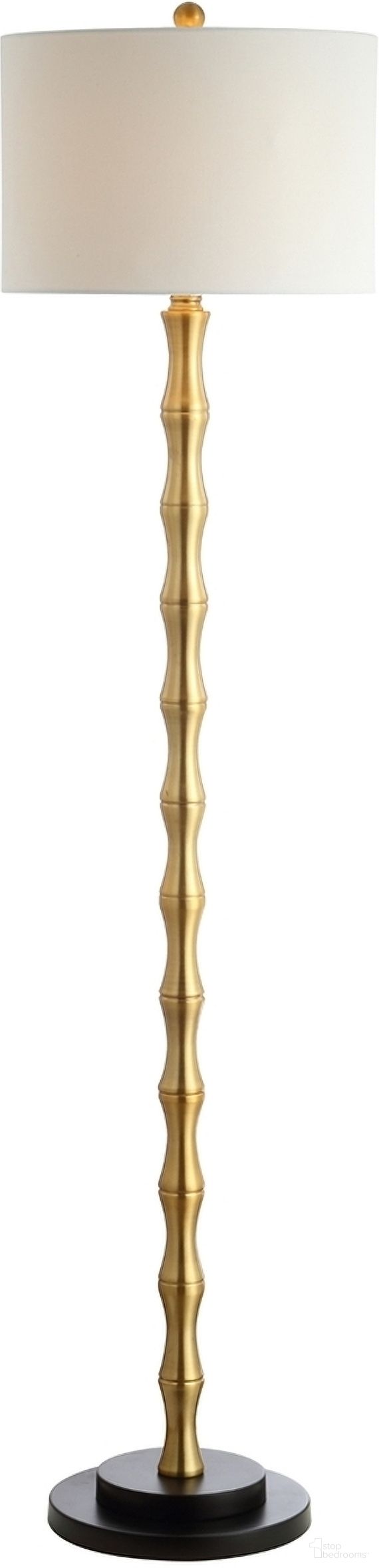 The appearance of Kolten Antique Brass Floor Lamp designed by Safavieh in the modern / contemporary interior design. This antique brass piece of furniture  was selected by 1StopBedrooms from Safavieh FLL Collection to add a touch of cosiness and style into your home. Sku: FLL4045A. Material: Brass.