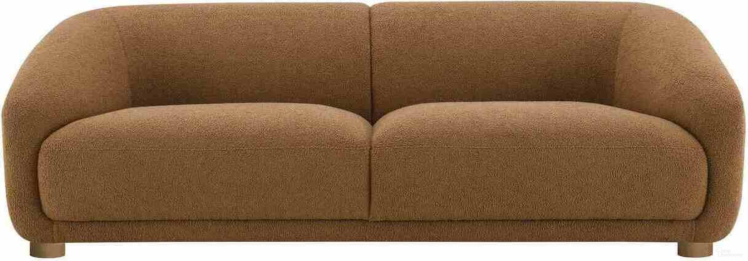 The appearance of Kolvere Boucle Sofa In Brown designed by Furniture of America in the modern / contemporary interior design. This brown piece of furniture was selected by 1StopBedrooms from Kolvere Collection to add a touch of cosiness and style into your home. Sku: FM61006BR-SF. Material: Boucle.