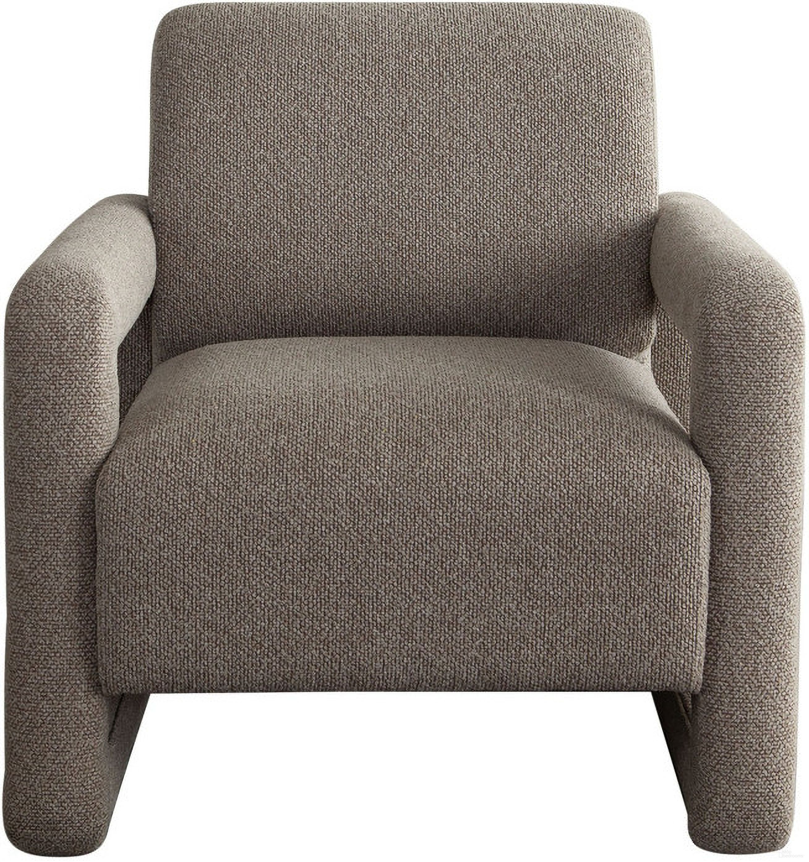 The appearance of Kona Open Arm Accent Chair In Mink Polyester Fabric designed by Diamond Sofa in the modern / contemporary interior design. This mink piece of furniture was selected by 1StopBedrooms from Kona Collection to add a touch of cosiness and style into your home. Sku: KONACHMK. Material: Fabric.