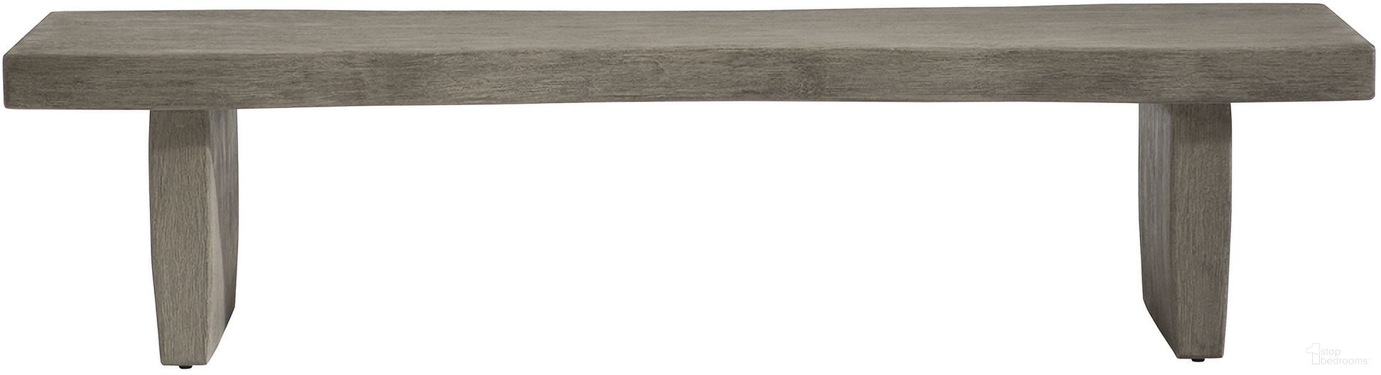 The appearance of Kona Outdoor Bench designed by Bernhardt in the modern / contemporary interior design. This weathered teak piece of furniture was selected by 1StopBedrooms from Kona Collection to add a touch of cosiness and style into your home. Sku: X05508. Material: Wood.