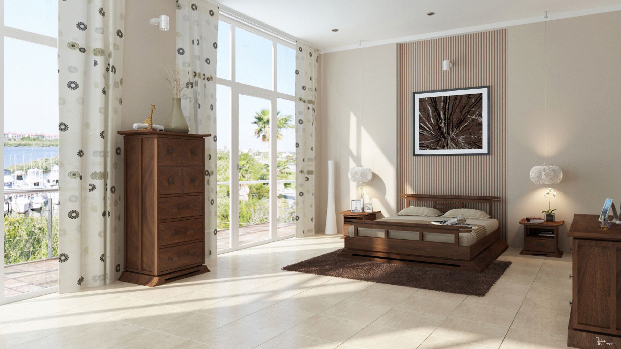 Kondo Platform Bedroom Set In Java
