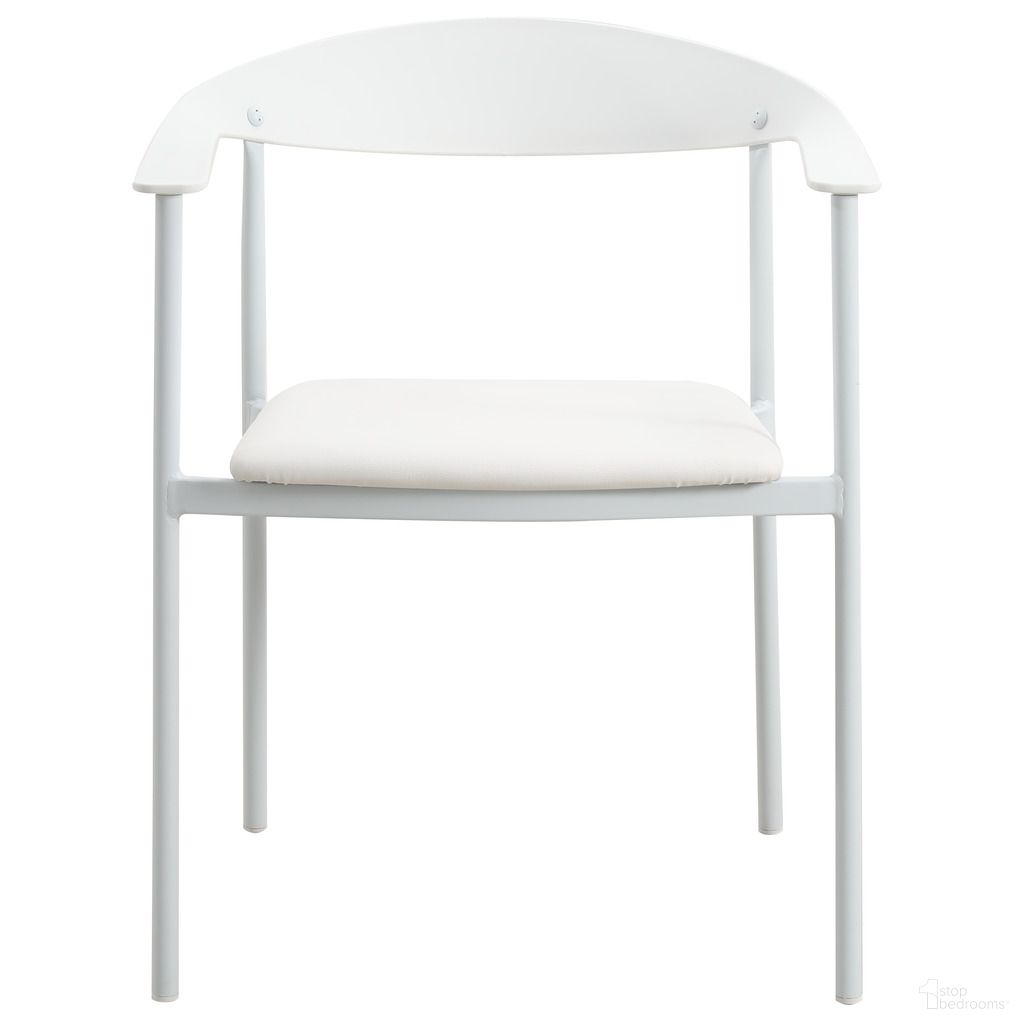 The appearance of Kora Modern Dining Chair In White designed by LeisureMod in the modern / contemporary interior design. This white piece of furniture  was selected by 1StopBedrooms from Kora Collection to add a touch of cosiness and style into your home. Sku: KCW-21W. Material: Faux Leather. Chair Type: Arm Chair.