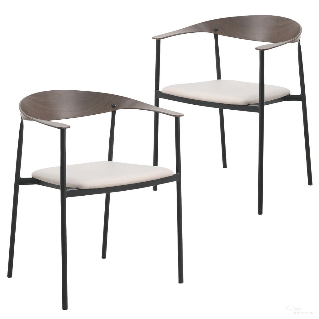 Kora Modern Dining Chair Set of 2 In Toupe