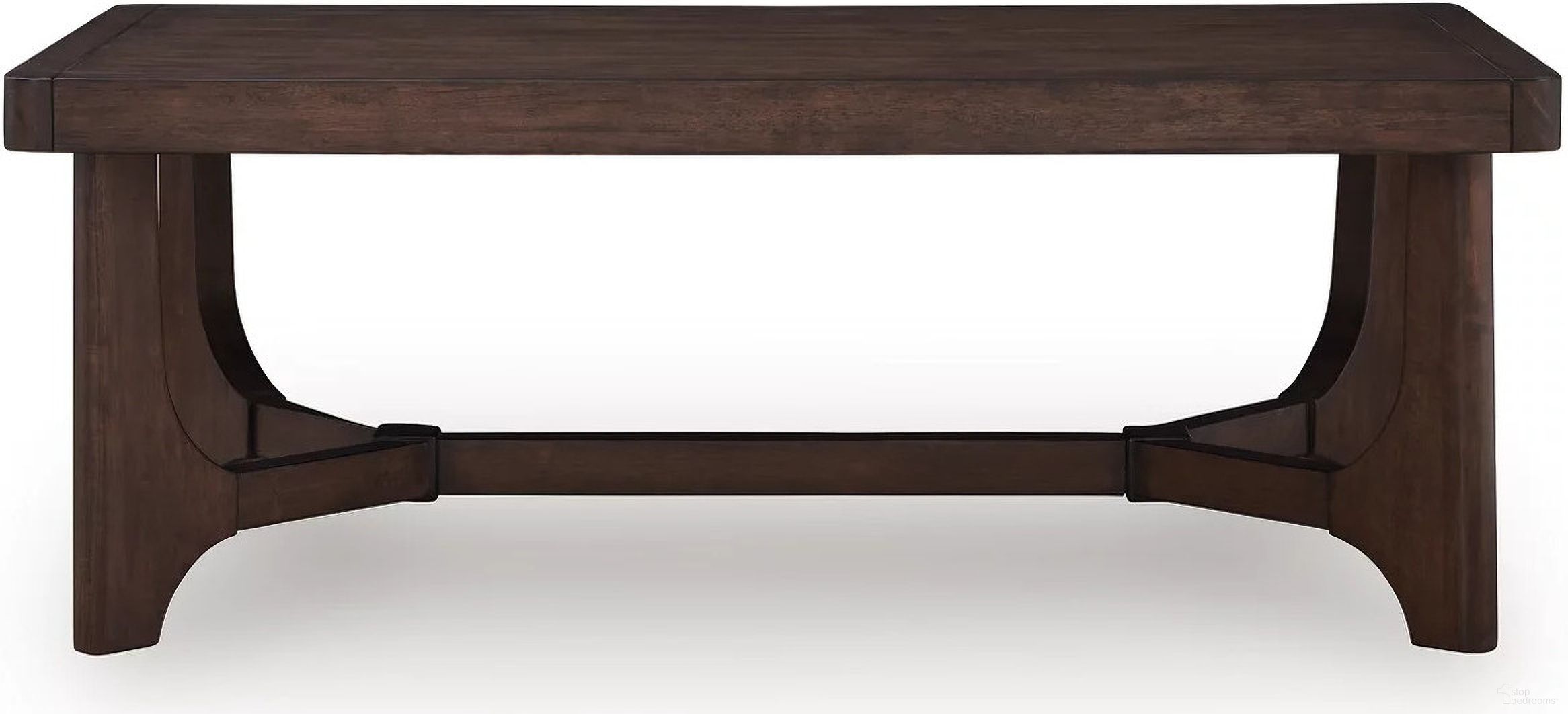 The appearance of Korestone Coffee Table In Dark Brown designed by Signature Design by Ashley in the modern / contemporary interior design. This dark brown piece of furniture was selected by 1StopBedrooms from Korestone Collection to add a touch of cosiness and style into your home. Sku: T438-1. Material: Wood.