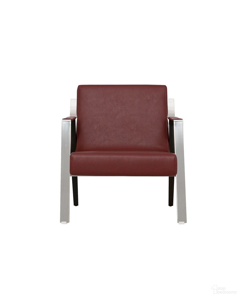 The appearance of Koya Essenza Leather Lounge Chair In Red designed by Klaussner Home Furnishings in the modern / contemporary interior design. This red piece of furniture was selected by 1StopBedrooms from Koya Collection to add a touch of cosiness and style into your home. Sku: B901. Material: Leather.