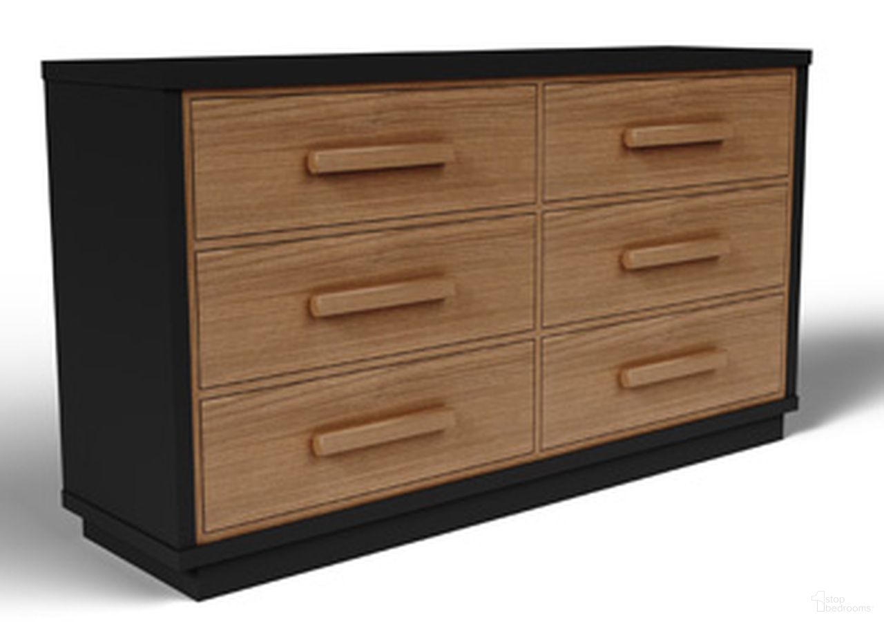 Kozmour Dresser In Black and Brown