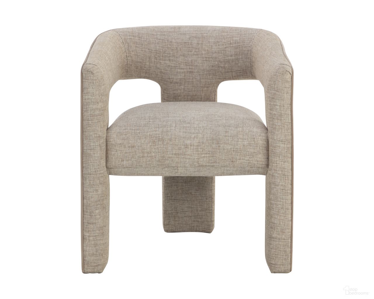 Krasner Dining Armchair In Rhapsody Sand