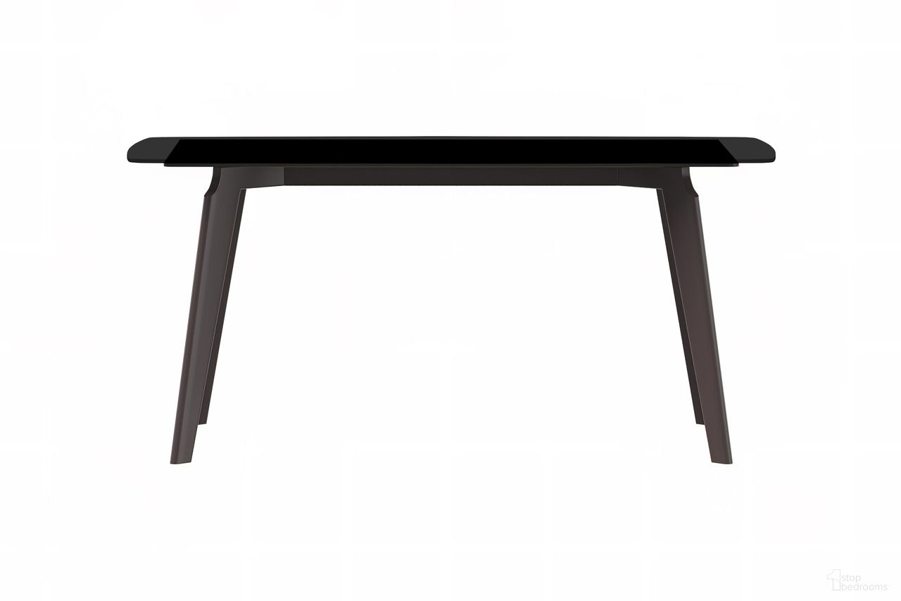 The appearance of Krevor 55 Inch Dining Table with Glass Top In Black and Silver designed by LeisureMod in the modern / contemporary interior design. This black/silver piece of furniture  was selected by 1StopBedrooms from Krevor Collection to add a touch of cosiness and style into your home. Sku: KTS-55BL-G. Table Base Style: Legs. Material: Glass. Table Top Shape: Rectangular. Size: 32" x 55".