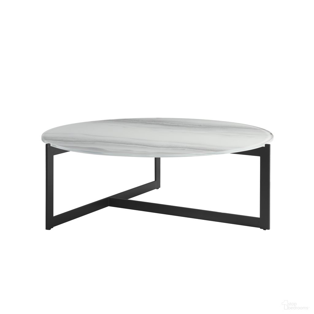 The appearance of Krike 40 Inch Round Coffee Table with Tempered Glass Top In White designed by Armen Living in the modern / contemporary interior design. This white piece of furniture was selected by 1StopBedrooms from Krike Collection to add a touch of cosiness and style into your home. Sku: LCKKCOGRYWHITOP;LCKKCOGRYWHIBS. Material: Glass.