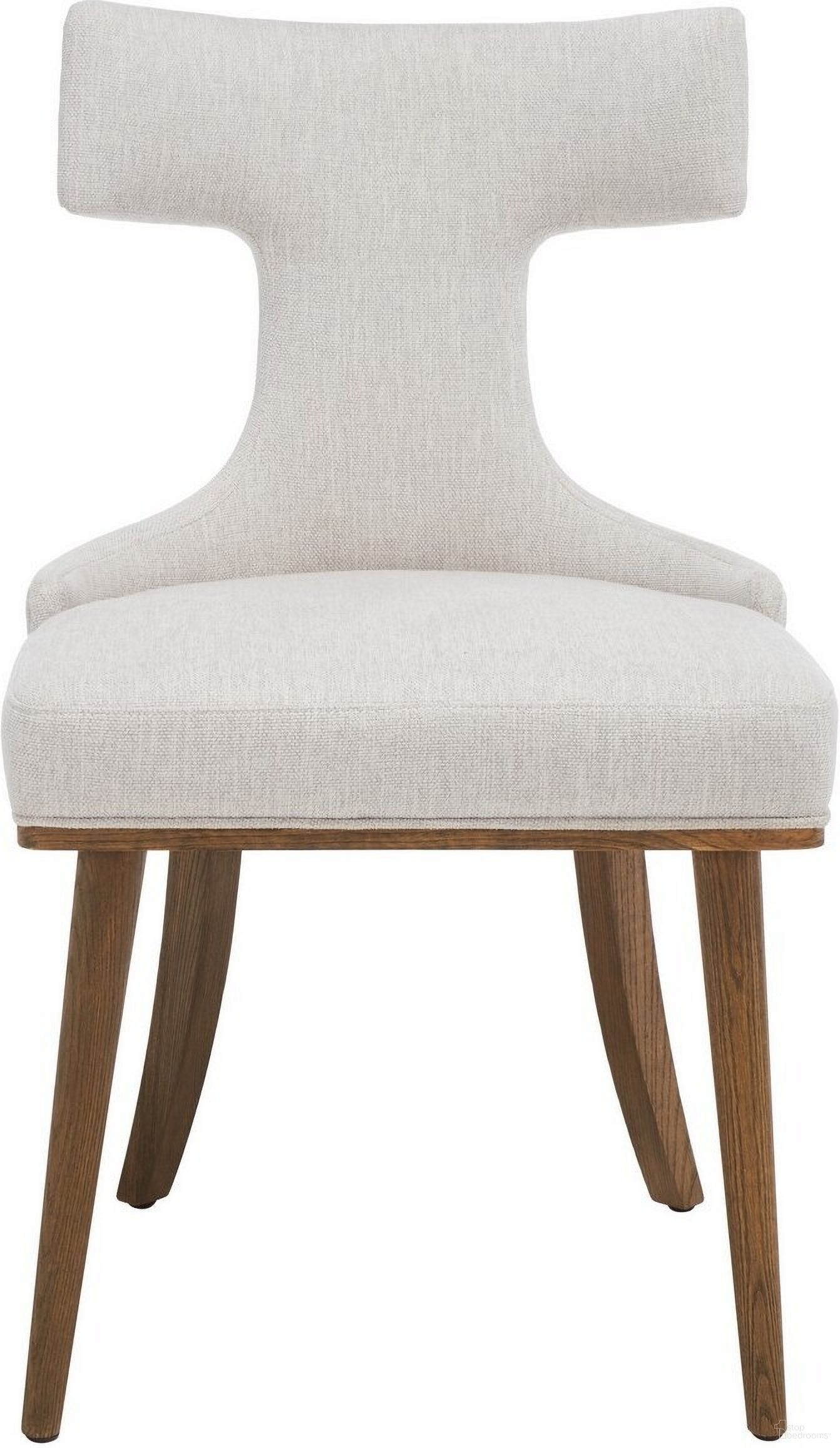 The appearance of Krisalyn Linen Dining Chair In Taupe designed by Safavieh Couture in the modern / contemporary interior design. This taupe piece of furniture was selected by 1StopBedrooms from Krisalyn Collection to add a touch of cosiness and style into your home. Sku: SFV5028A. Material: Wood. Chair Type: Side Chair.