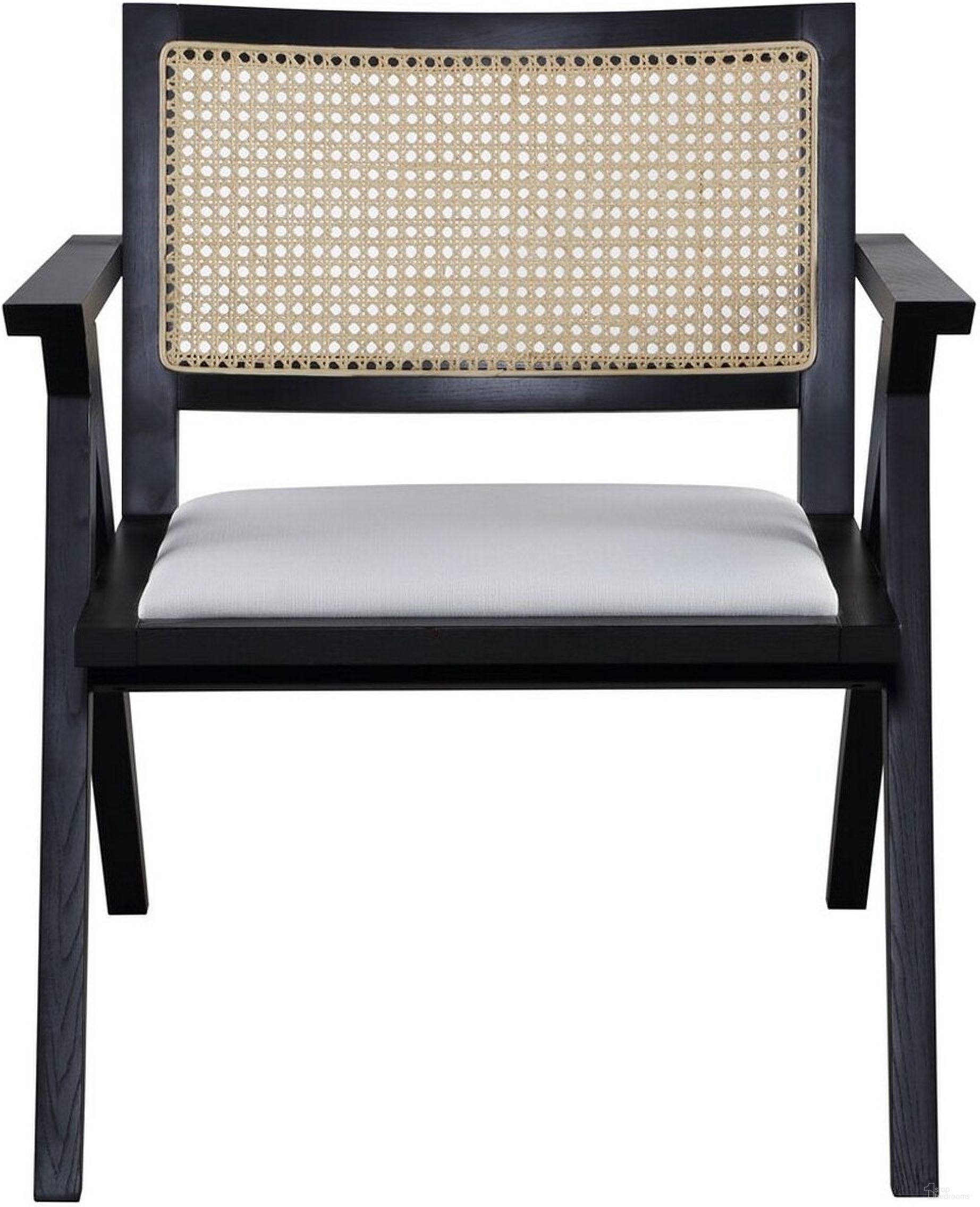 The appearance of Krystine Rattan Accent Chair In Black designed by Safavieh Couture in the transitional interior design. This black piece of furniture was selected by 1StopBedrooms from Krystine Collection to add a touch of cosiness and style into your home. Sku: SFV4131A. Material: Ash.