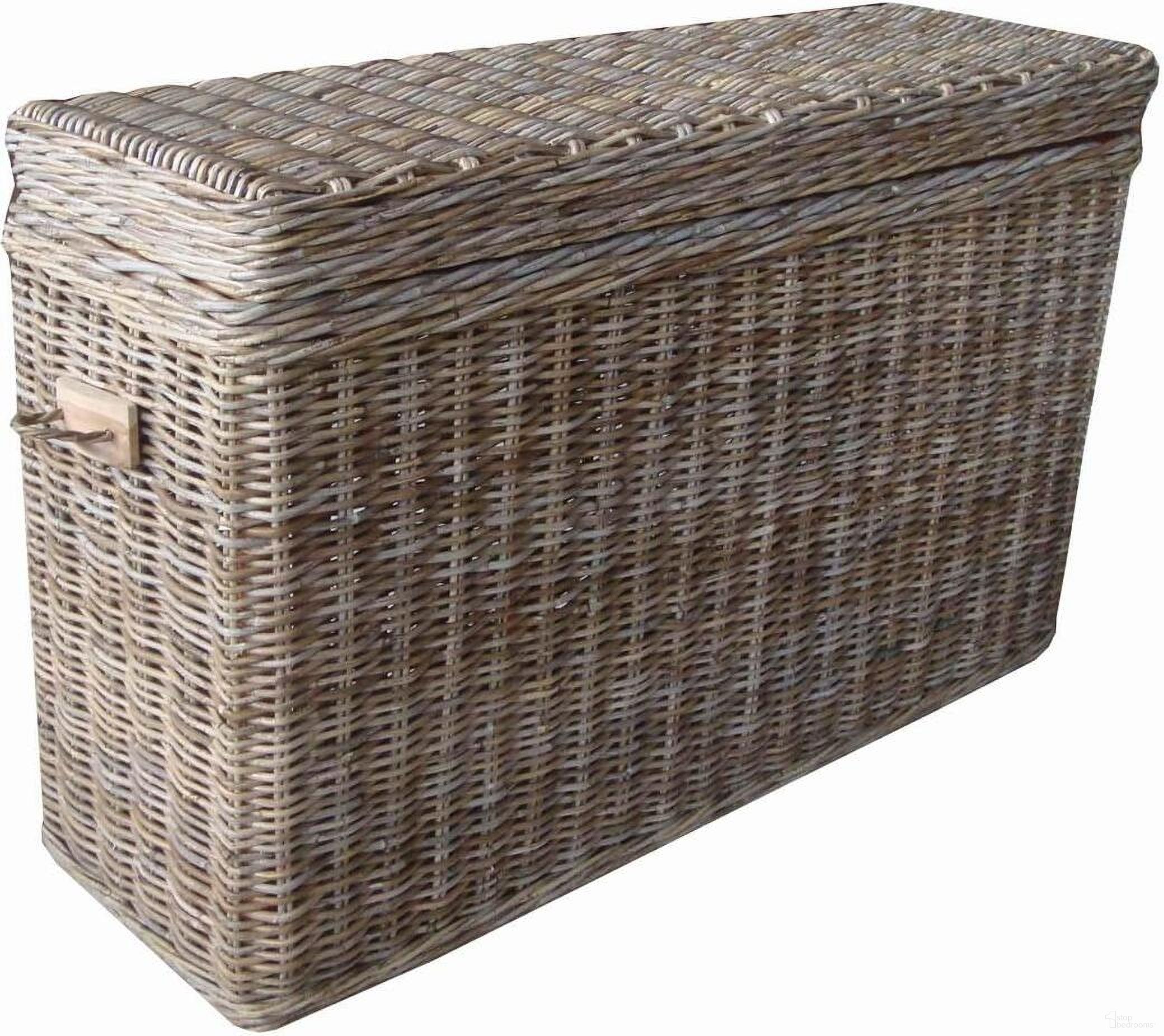 The appearance of Kubu Console Table Trunk designed by Padma's Plantation in the modern / contemporary interior design. This grey piece of furniture  was selected by 1StopBedrooms from Kubu Collection to add a touch of cosiness and style into your home. Sku: KUB07-TR. Material: Rattan.