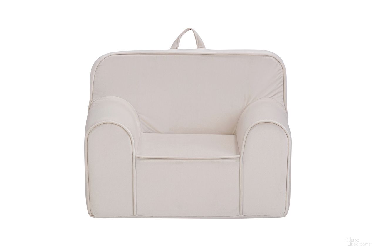 Kuddlez Grande Size Kids Foam Chair In White
