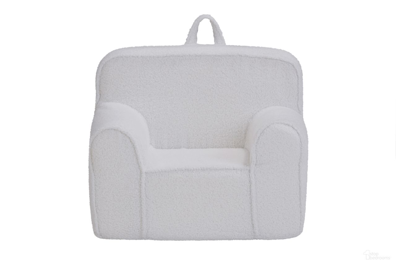 Kuddlez Kids Foam Chair In Soft White