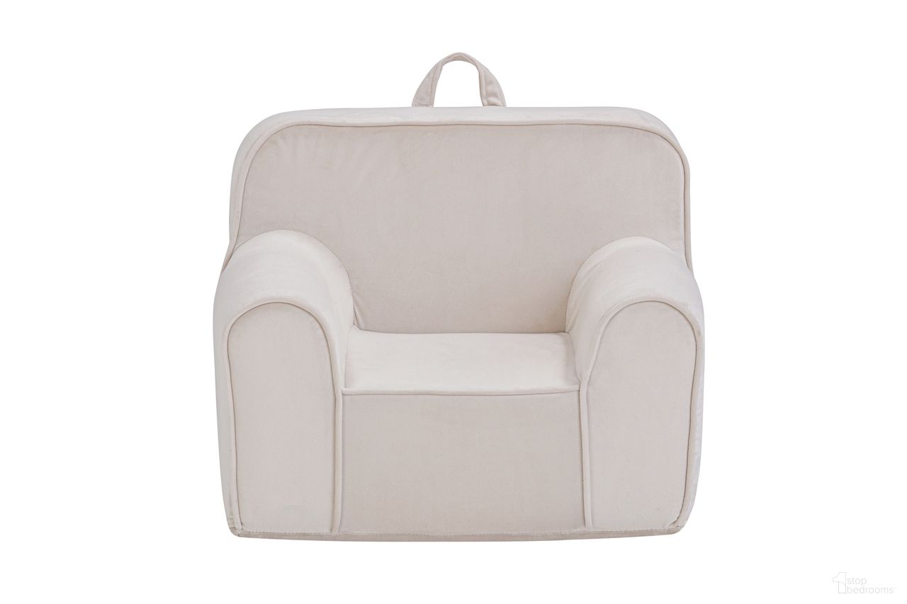 Kuddlez Kids Foam Chair In White