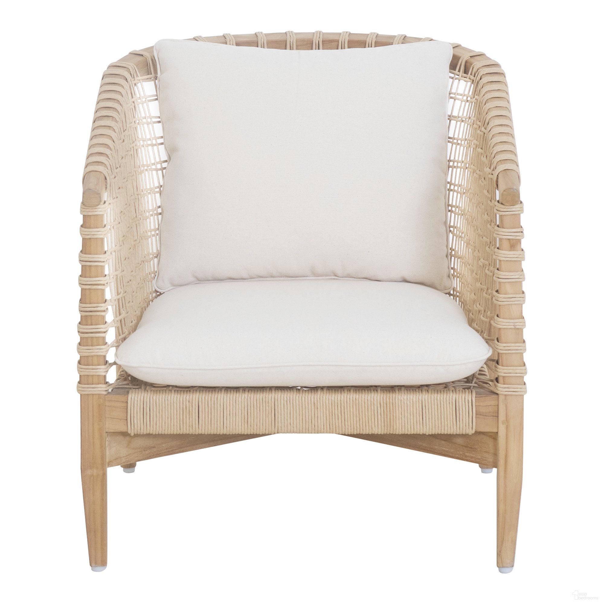 The appearance of Kuna Natural Outdoor Lounge Chair designed by Moes Home in the modern / contemporary interior design. This natural piece of furniture was selected by 1StopBedrooms from Kuna Collection to add a touch of cosiness and style into your home. Sku: CV-1018-24. Material: Polyester.