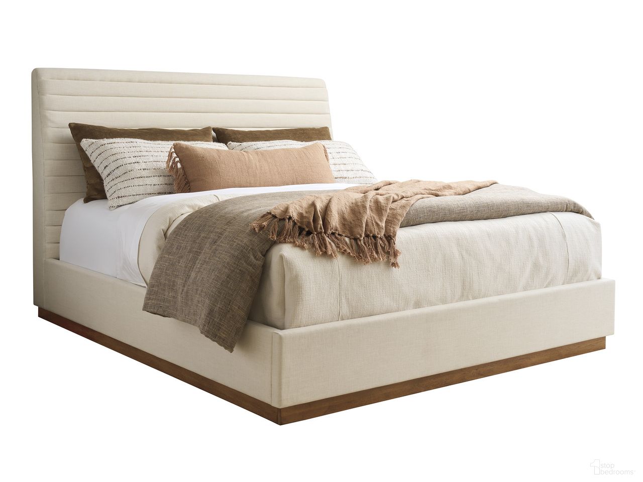 La Costa Coronado California King Upholstered Bed In Cream