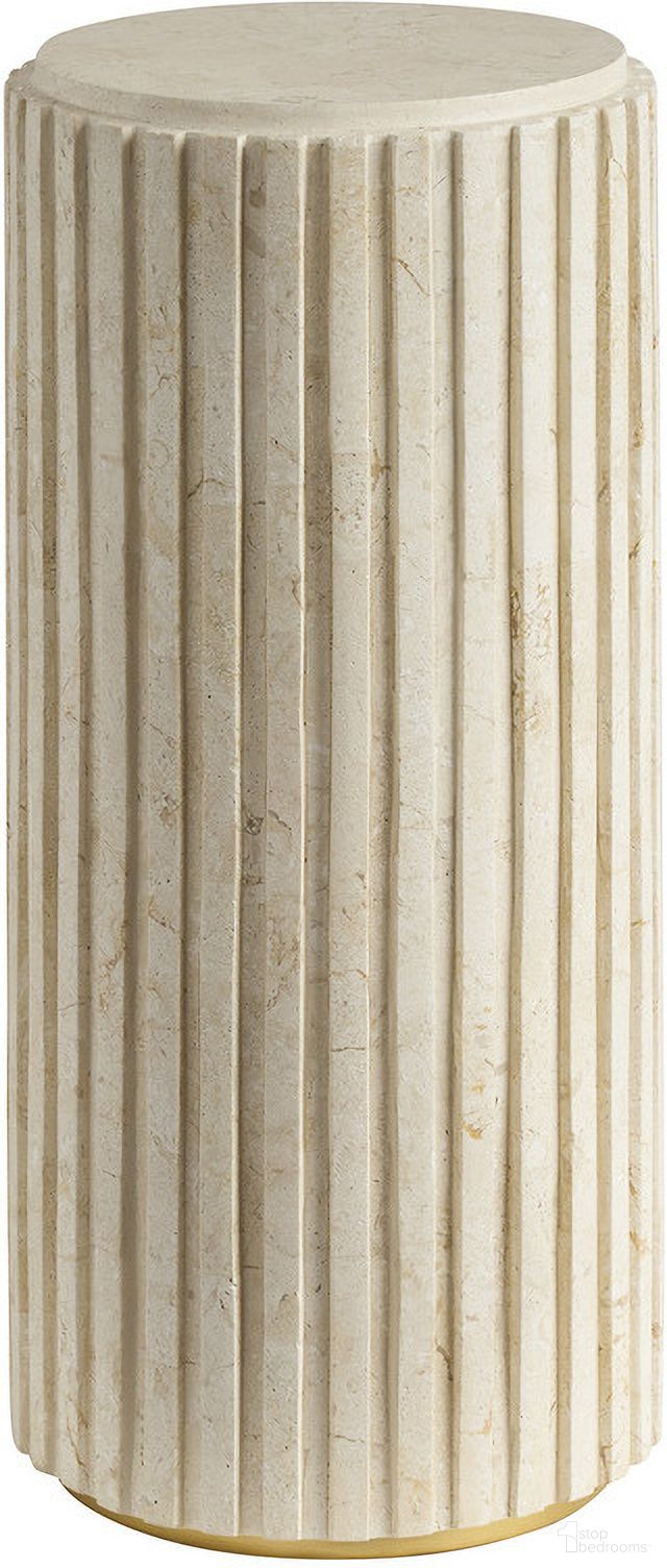 The appearance of La Costa Culver Chairside Table In Beige designed by Lexington in the modern / contemporary interior design. This beige piece of furniture was selected by 1StopBedrooms from La Costa Collection to add a touch of cosiness and style into your home. Sku: 420-950. Material: Stone.