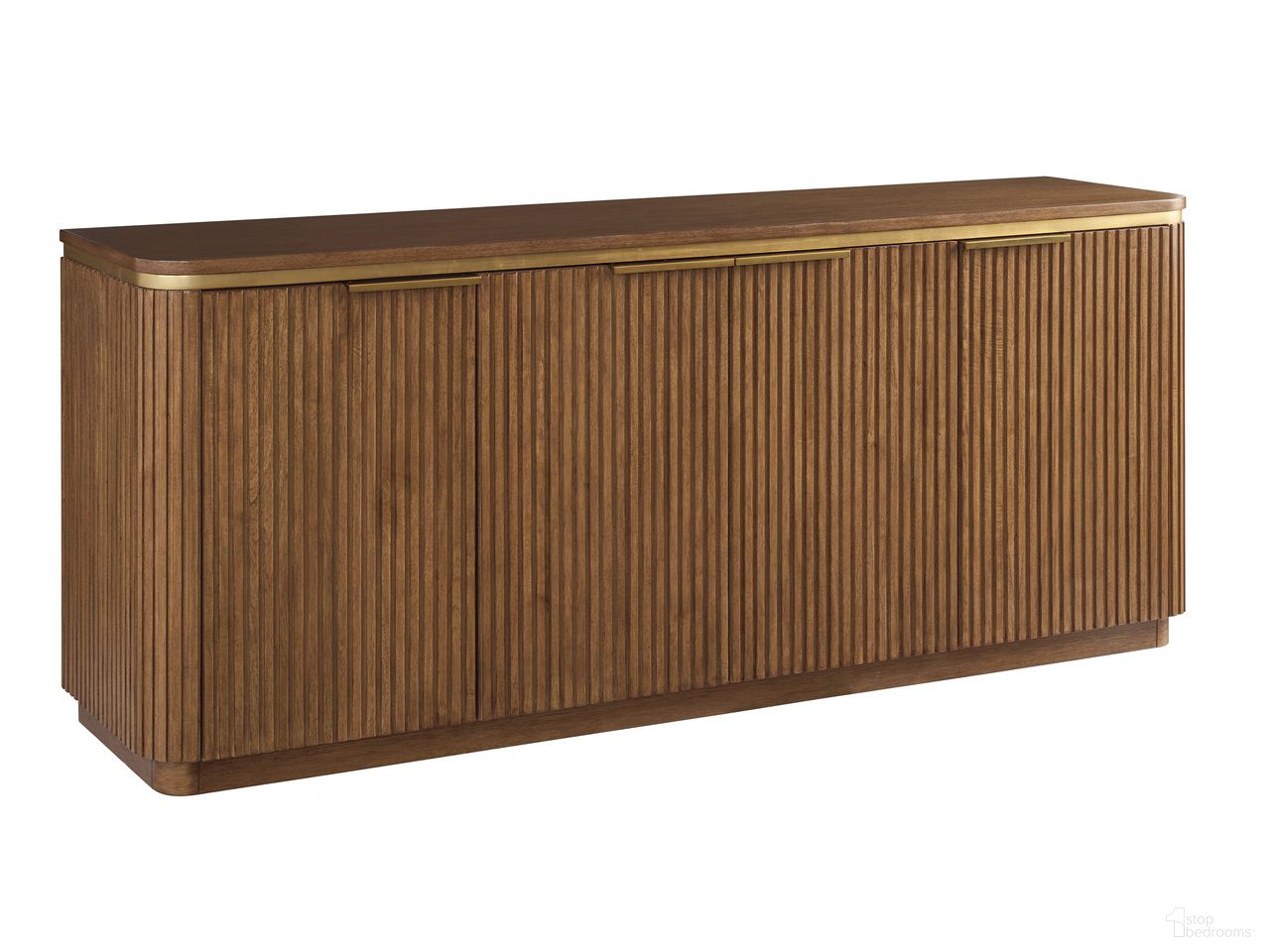 The appearance of La Costa Las Palmas Buffet In Brown designed by Lexington in the modern / contemporary interior design. This brown piece of furniture was selected by 1StopBedrooms from La Costa Collection to add a touch of cosiness and style into your home. Sku: 420-852. Material: Wood.