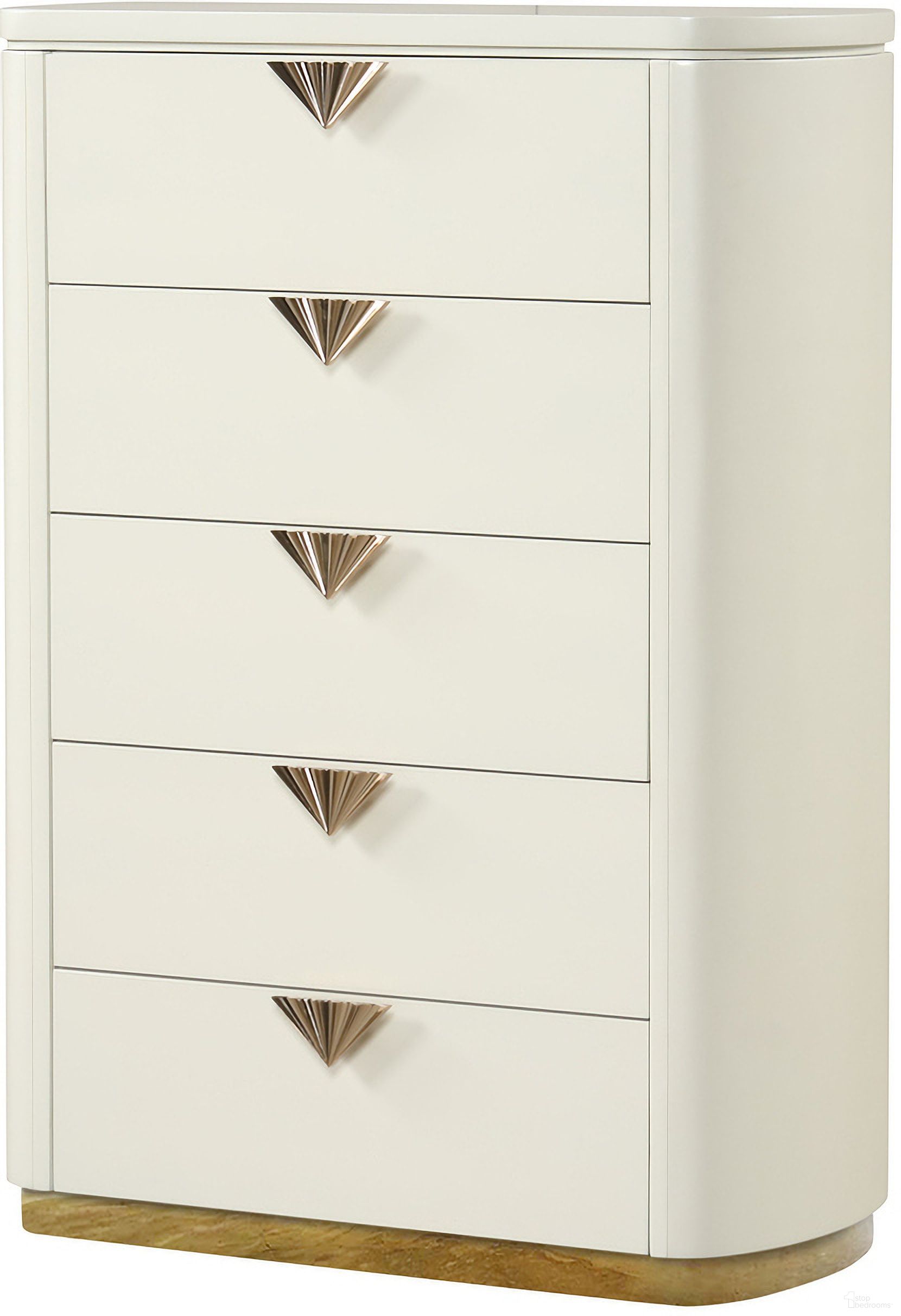 The appearance of La Pierre Chest In Cream designed by Galaxy Home Furnishings in the modern / contemporary interior design. This cream piece of furniture was selected by 1StopBedrooms from La Pierre Collection to add a touch of cosiness and style into your home. Sku: 601955554985. Material: Solid Wood.