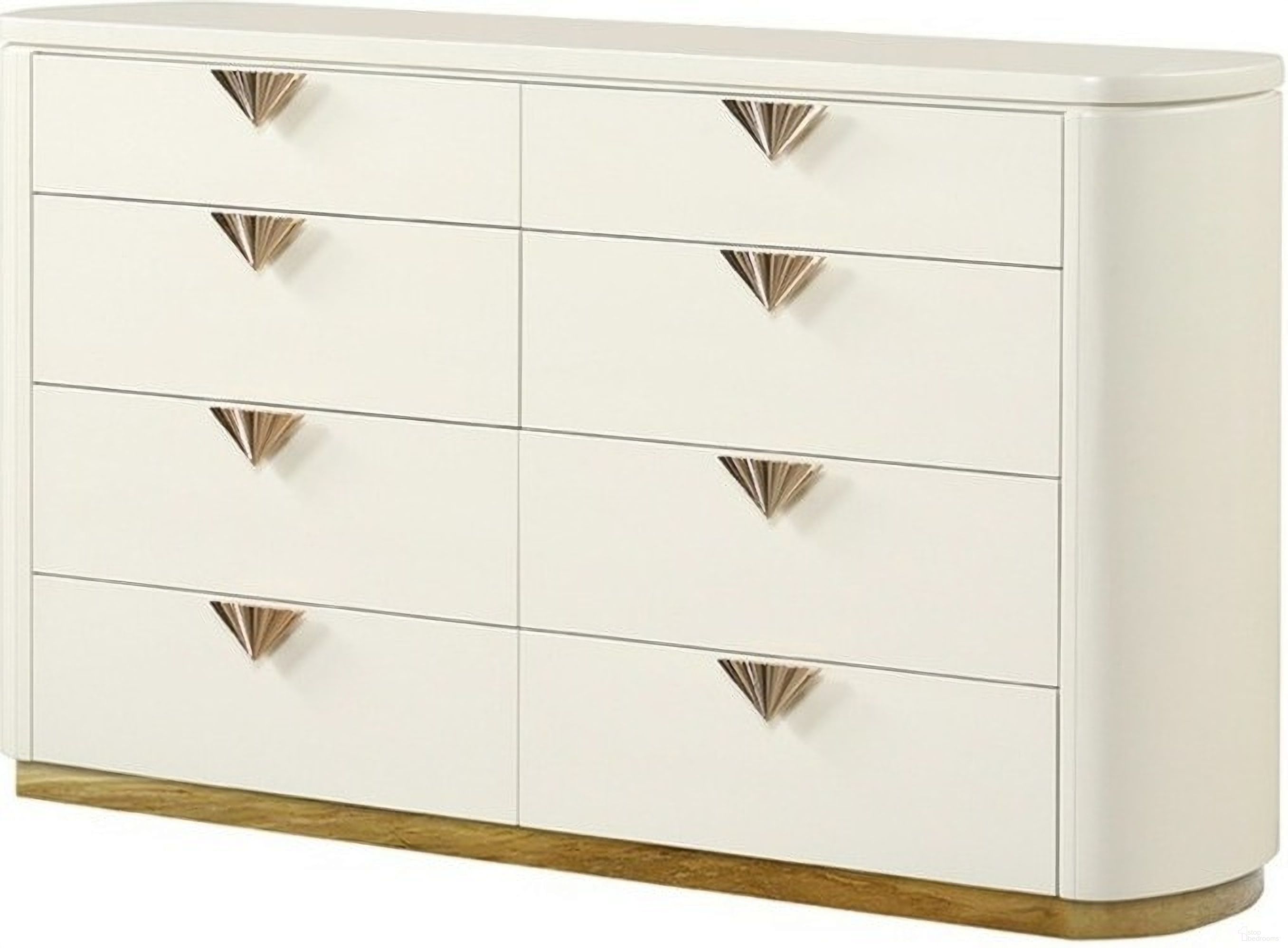 The appearance of La Pierre Dresser In Cream designed by Galaxy Home Furnishings in the modern / contemporary interior design. This cream piece of furniture  was selected by 1StopBedrooms from La Pierre Collection to add a touch of cosiness and style into your home. Sku: 601955554954. Material: Solid Wood.