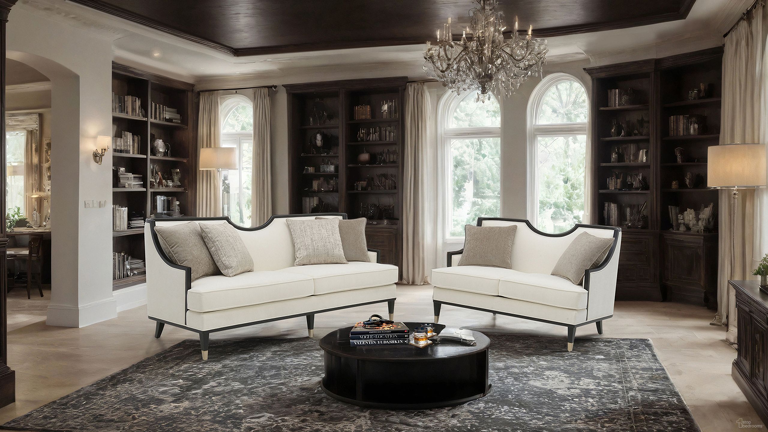 The appearance of La Salle Living Room Set In White designed by Furniture of America in the traditional interior design. This white piece of furniture was selected by 1StopBedrooms from La Salle Collection to add a touch of cosiness and style into your home. Sku: FM67005WH-SF;FM67005WH-LV. Material: Chenille.