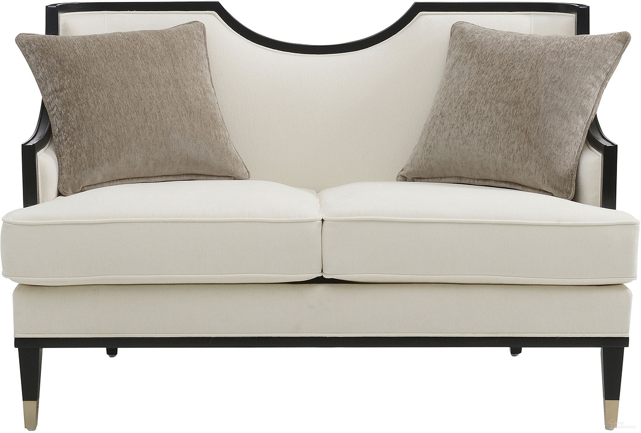 The appearance of La Salle Loveseat In White designed by Furniture of America in the traditional interior design. This white piece of furniture was selected by 1StopBedrooms from La Salle Collection to add a touch of cosiness and style into your home. Sku: FM67005WH-LV. Material: Chenille.