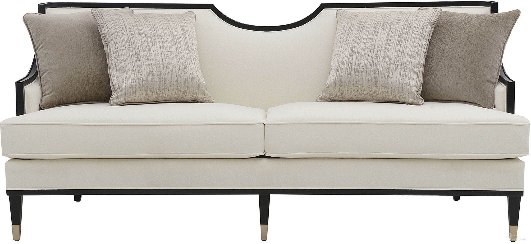 The appearance of La Salle Sofa In White designed by Furniture of America in the traditional interior design. This white piece of furniture  was selected by 1StopBedrooms from La Salle Collection to add a touch of cosiness and style into your home. Sku: FM67005WH-SF. Material: Chenille.