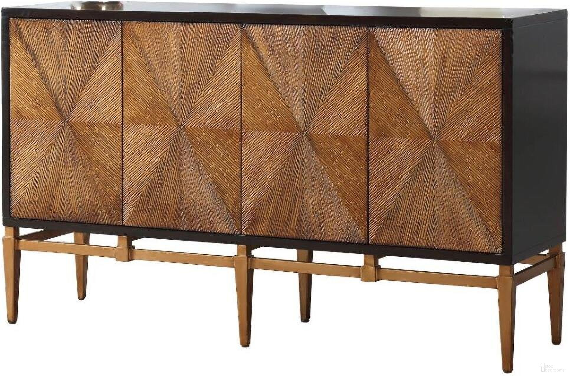 The appearance of Labardi Brown With Antique Gold Accents Wood Sideboard designed by Best Master Furniture in the transitional interior design. This brown piece of furniture  was selected by 1StopBedrooms from Labardi Collection to add a touch of cosiness and style into your home. Sku: 2188C. Material: Wood.