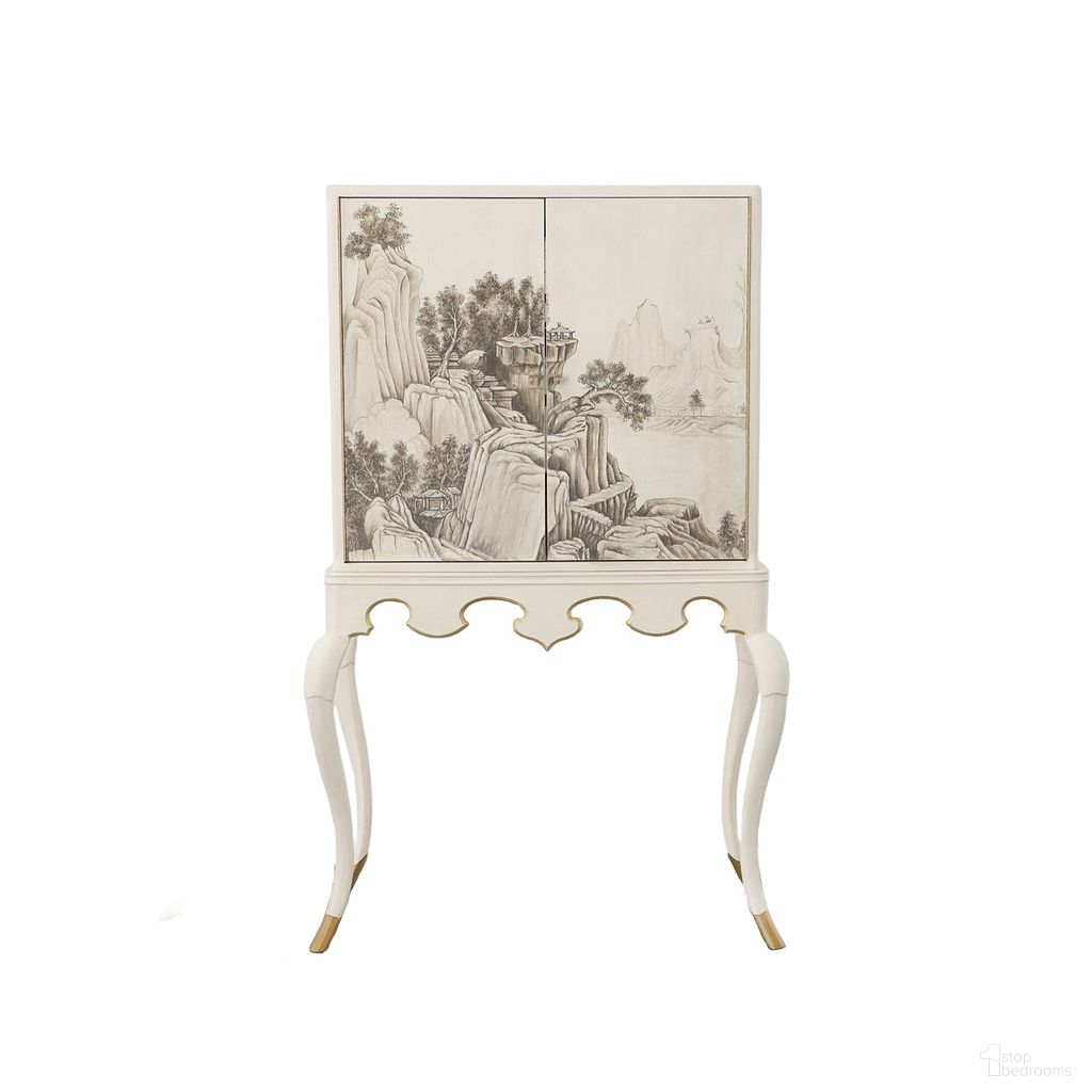 Lacca Veneziana Bar Cabinet In Beige