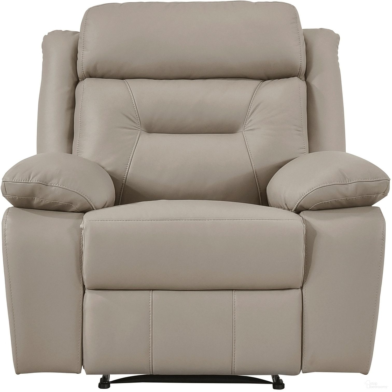 The appearance of Laconia Reclining Chair In Brown designed by Homelegance in the modern / contemporary interior design. This brown piece of furniture was selected by 1StopBedrooms from Laconia Collection to add a touch of cosiness and style into your home. Sku: 9629LTE-1. Material: Leather.