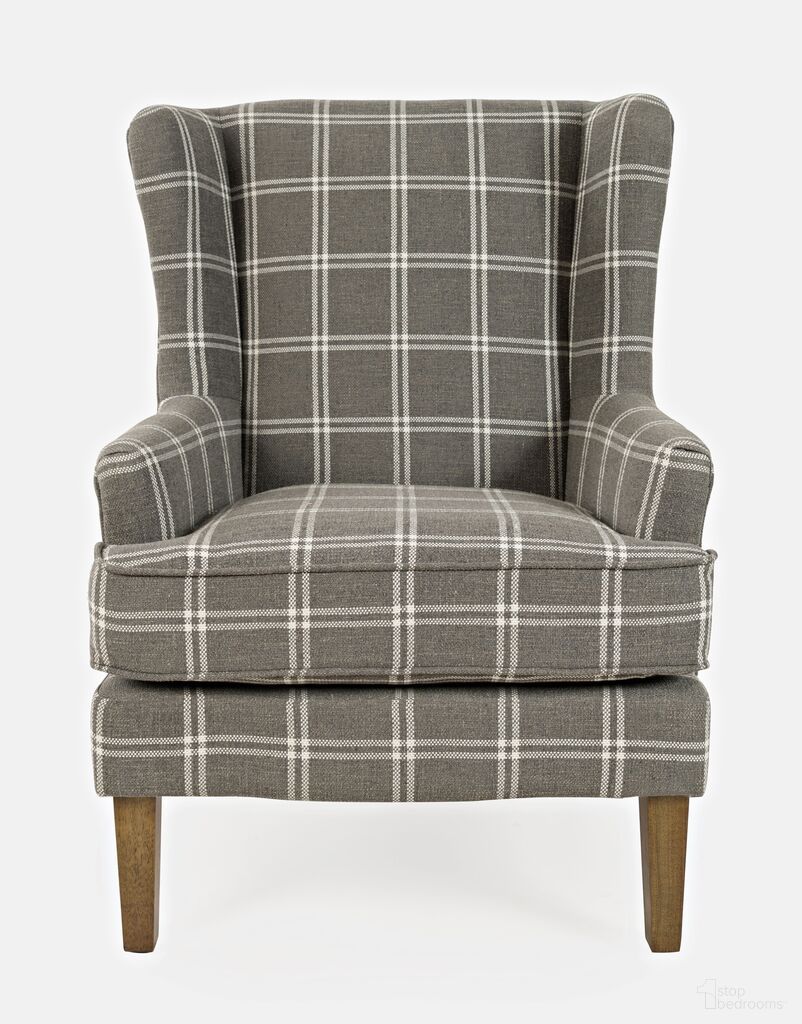 Lacroix Upholstered Wingback Accent Chair In Graphite