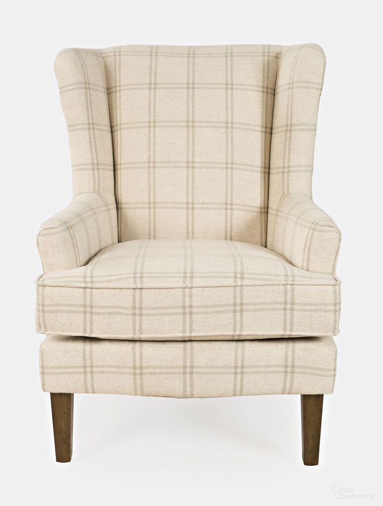 The appearance of Lacroix Upholstered Wingback Accent Chair In Parchment designed by Jofran in the transitional interior design. This parchment piece of furniture was selected by 1StopBedrooms from LaCroix Collection to add a touch of cosiness and style into your home. Sku: LACROIX-CH-PARCHMENT. Material: MDF.