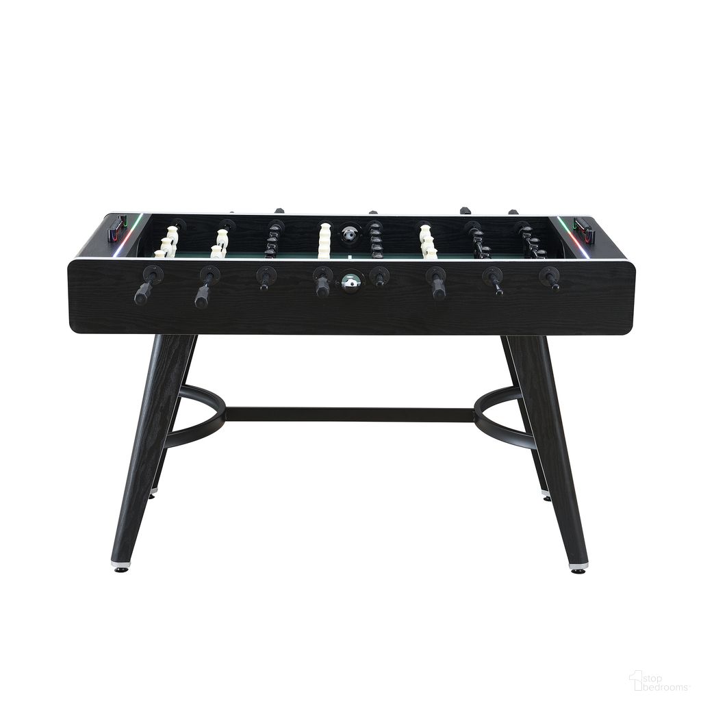The appearance of Lacy Indoor Foosball with LED In Black designed by Picket House in the modern / contemporary interior design. This black piece of furniture was selected by 1StopBedrooms from Lacy Collection to add a touch of cosiness and style into your home. Sku: G-17860-8-FBE. Material: Oak.