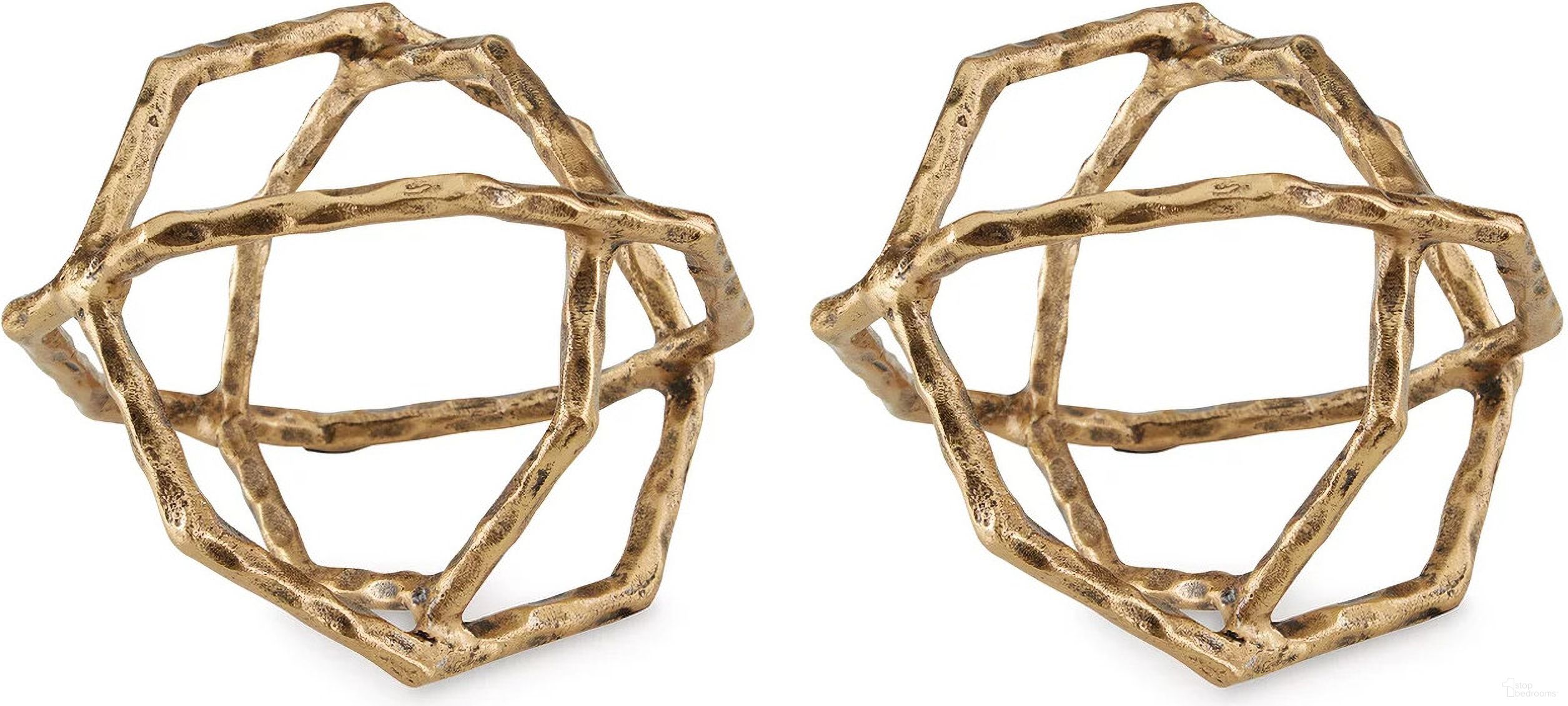 The appearance of Laddington Sculpture Set of 2 In Antique Brass designed by Signature Design by Ashley in the modern / contemporary interior design. This antique brass piece of furniture  was selected by 1StopBedrooms from Laddington Collection to add a touch of cosiness and style into your home. Sku: A2000670. Material: Metal.