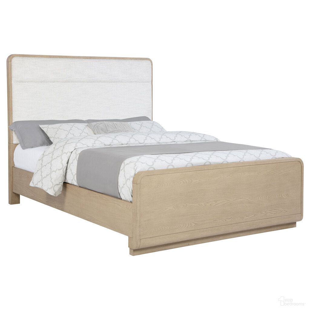 Ladera 56 Inch California King Panel Bed In Light Elm and Cream