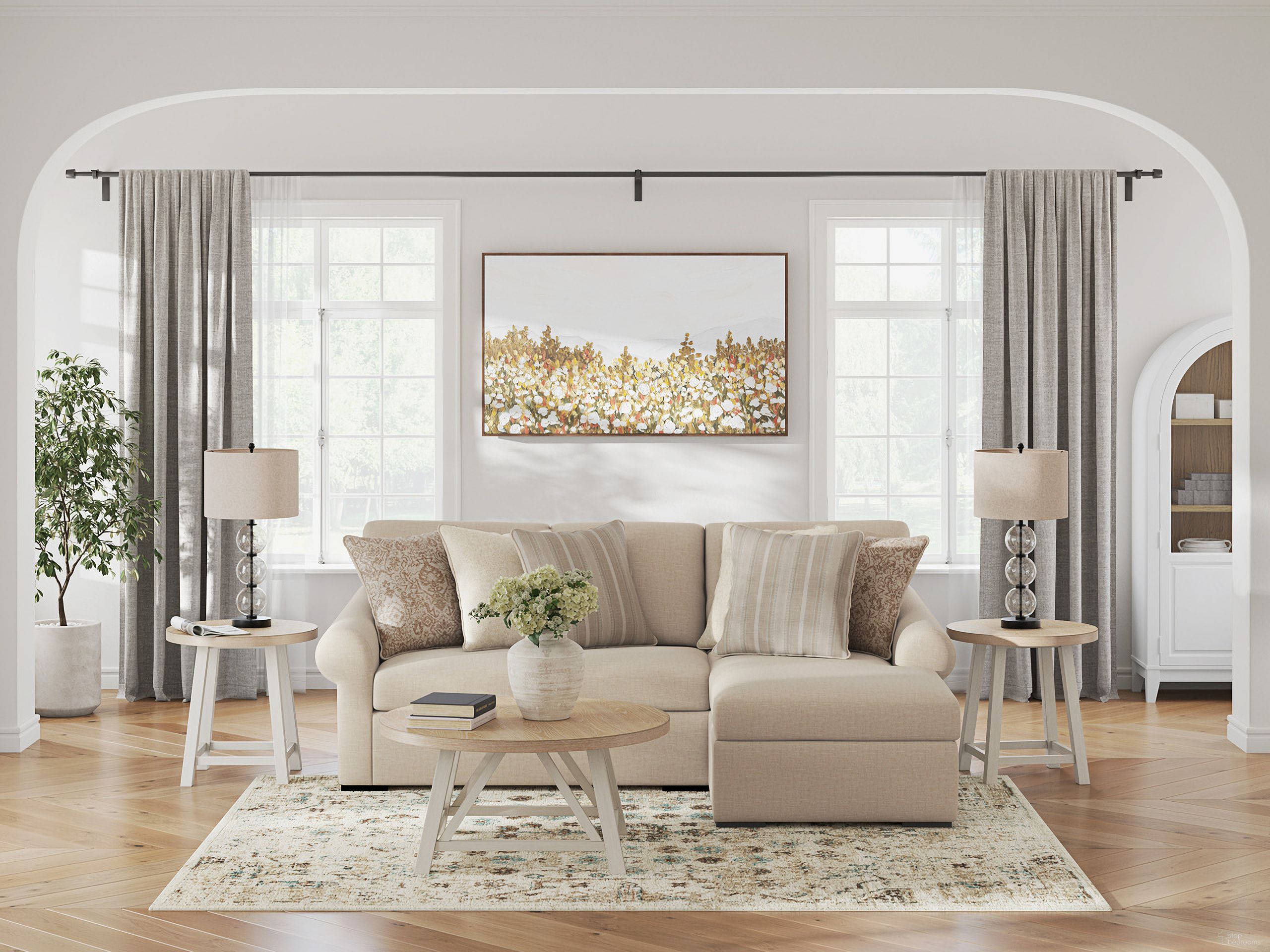 The appearance of LadyMae 2-Piece Sectional with RAF Chaise In Twill designed by Signature Design by Ashley in the transitional interior design. This twill piece of furniture  was selected by 1StopBedrooms from LadyMae Collection to add a touch of cosiness and style into your home. Sku: 5940455;5940417. Material: Polyester.
