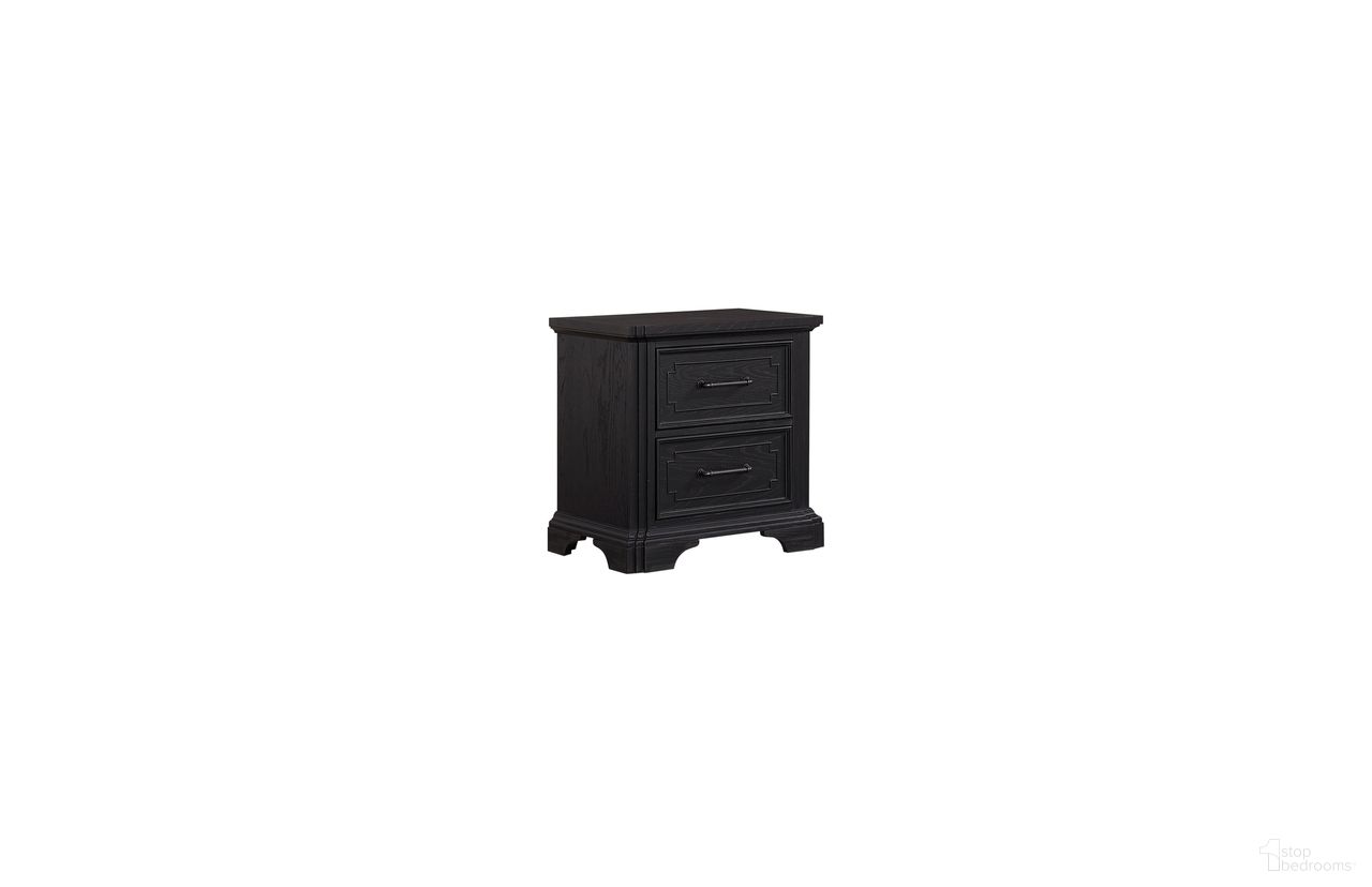The appearance of Lafayette III Nightstand with USB Ports in Charcoal designed by FD Home in the traditional interior design. This charcoal piece of furniture was selected by 1StopBedrooms from Lafayette III Collection to add a touch of cosiness and style into your home. Sku: 7753-02. Material: Poplar Solid.