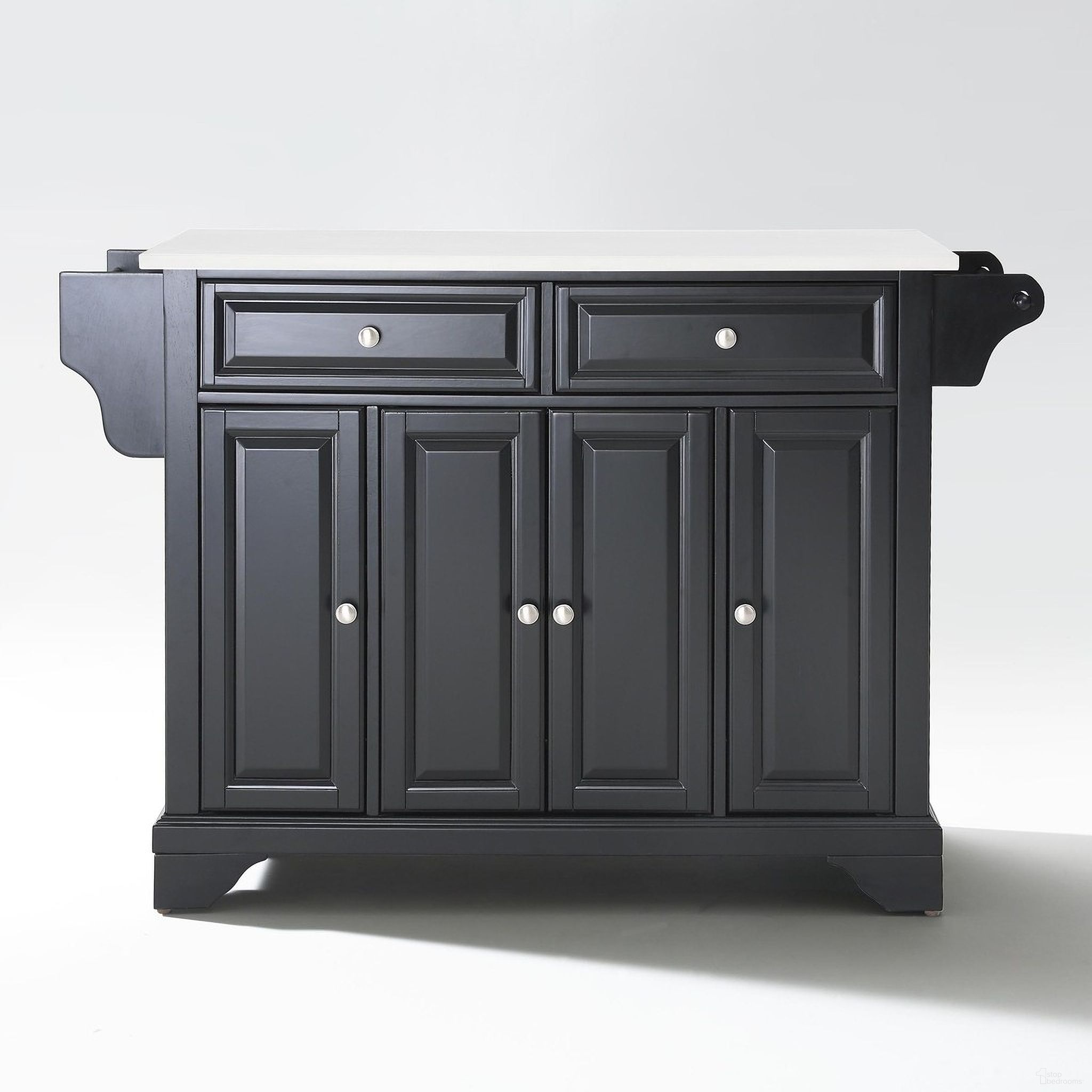 The appearance of Lafayette Stone Top Full Size Kitchen Island/Cart In Black and White designed by Crosley Brands in the traditional interior design. This black and white piece of furniture was selected by 1StopBedrooms from Lafayette Collection to add a touch of cosiness and style into your home. Sku: CF3001-BK;CF0301-WH;CF0102-BK. Material: Solid Granite.