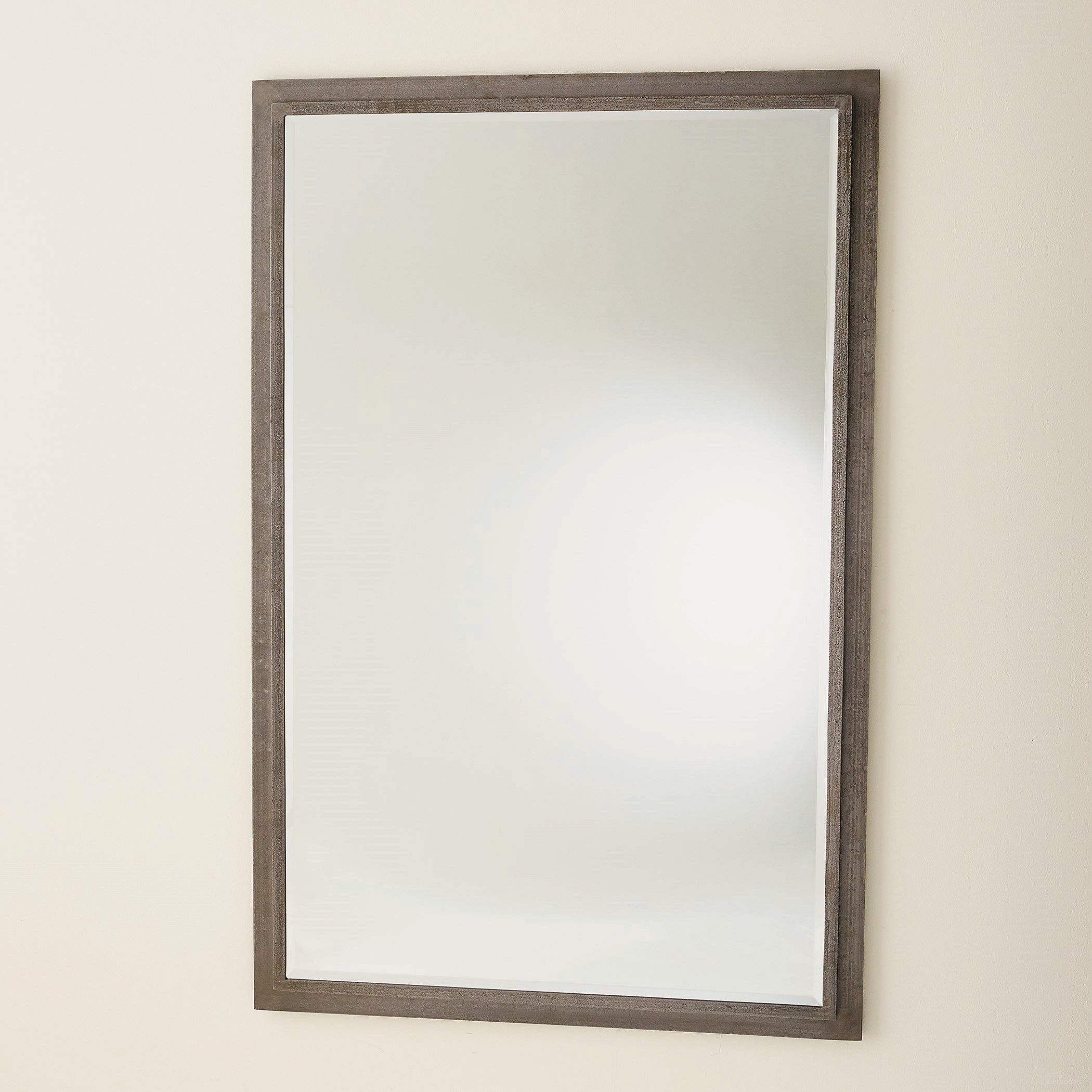 The appearance of Laforge Mirror In Natural Iron designed by Global Views in the modern / contemporary interior design. This gray piece of furniture  was selected by 1StopBedrooms from Laforge Collection to add a touch of cosiness and style into your home. Sku: 790979. Material: Iron.