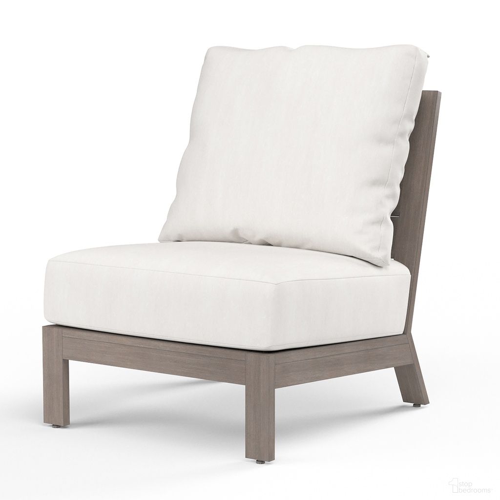 The appearance of Laguna Armless Club in Canvas Flax designed by Sunset West in the transitional interior design. This canvas flax piece of furniture was selected by 1StopBedrooms from Laguna Collection to add a touch of cosiness and style into your home. Sku: SW3501-AC-FLAX-STKIT. Material: Aluminum.