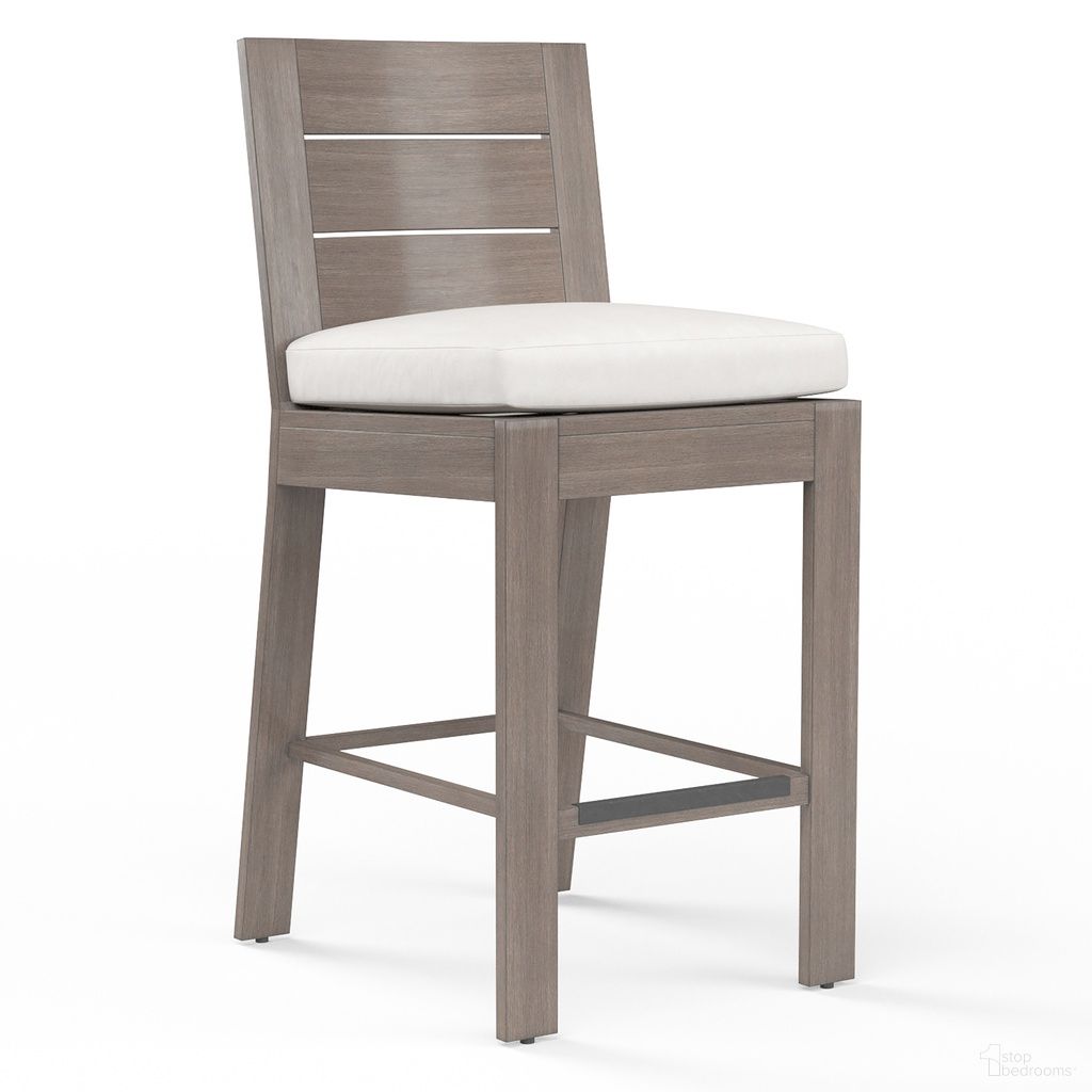 The appearance of Laguna Barstool in Canvas Flax designed by Sunset West in the transitional interior design. This canvas flax piece of furniture was selected by 1StopBedrooms from Laguna Collection to add a touch of cosiness and style into your home. Sku: SW3501-7B-FLAX-STKIT. Material: Aluminum.