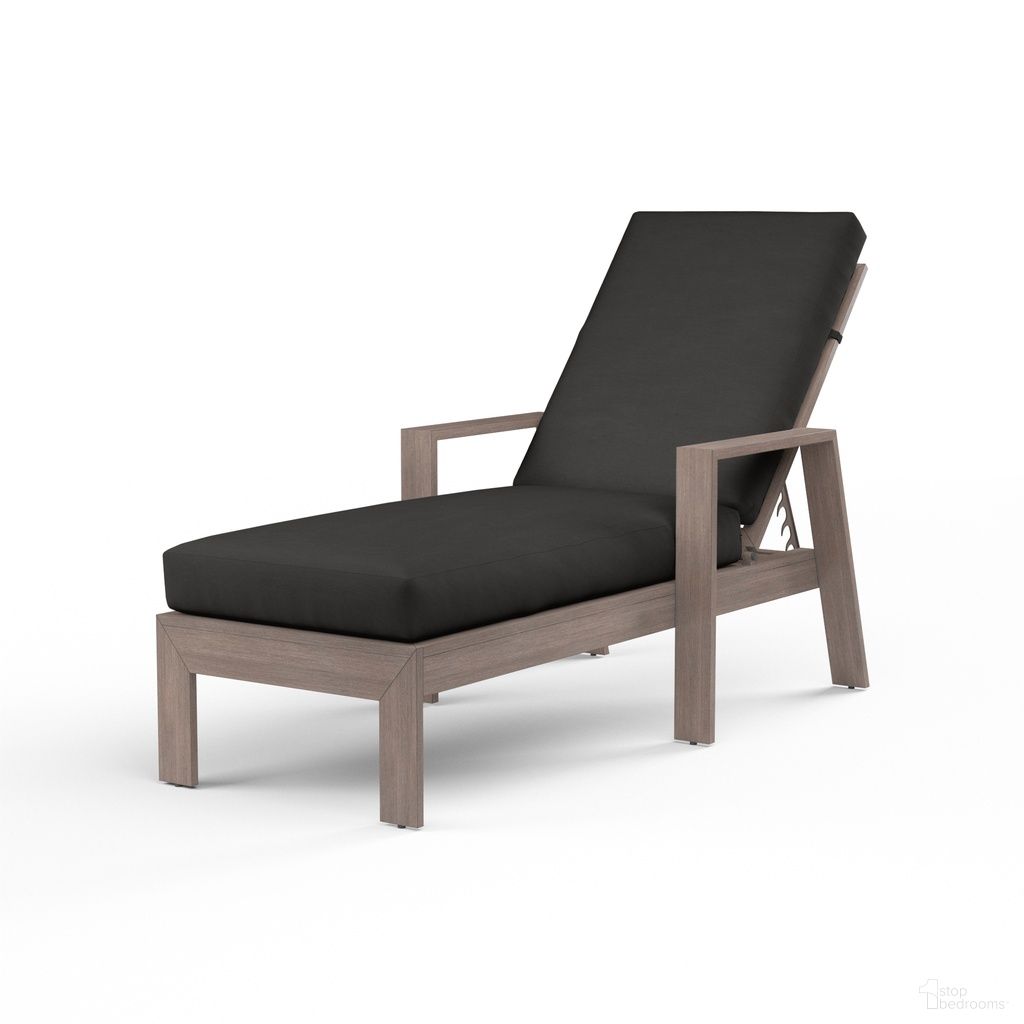 The appearance of Laguna Chaise Lounge in Spectrum Carbon designed by Sunset West in the transitional interior design. This spectrum carbon piece of furniture was selected by 1StopBedrooms from Laguna Collection to add a touch of cosiness and style into your home. Sku: SW3501-9-48085. Material: Aluminum.