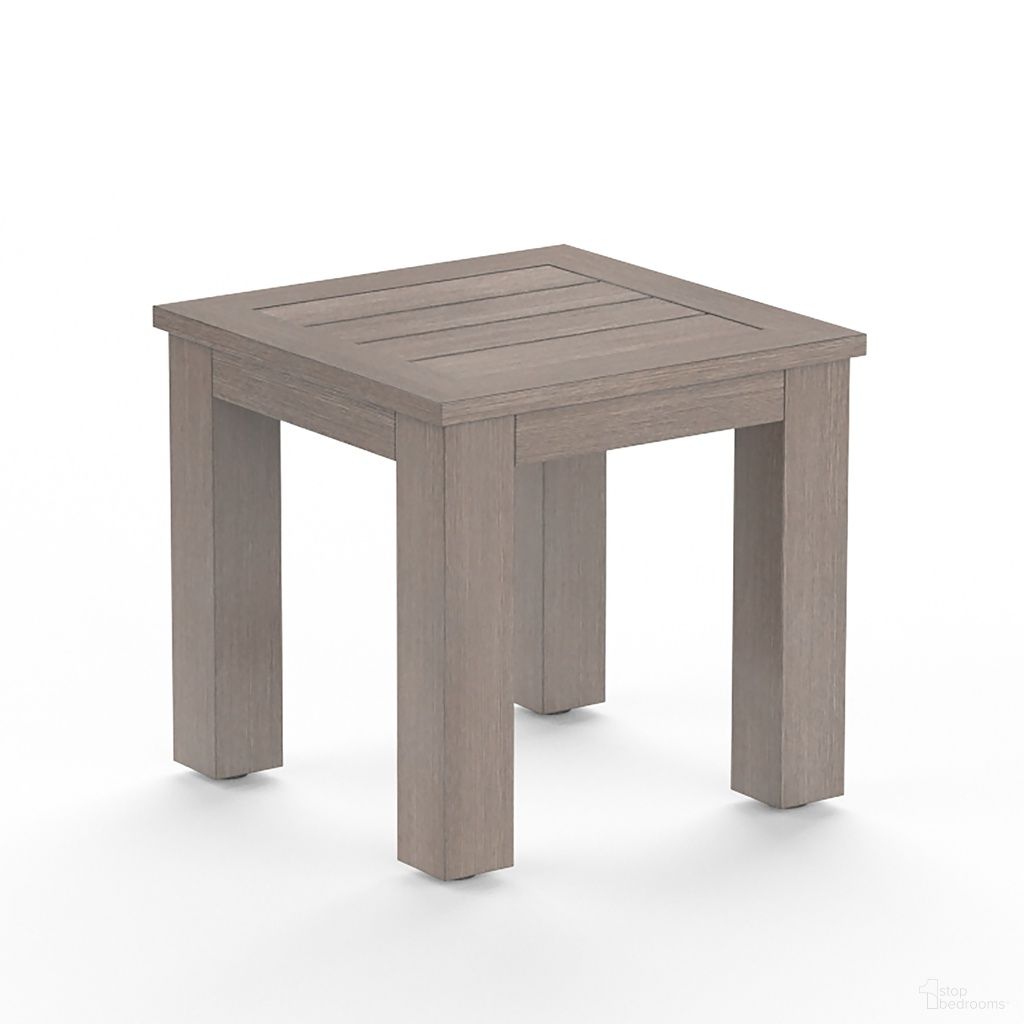 The appearance of Laguna End Table in Driftwood designed by Sunset West in the transitional interior design. This driftwood piece of furniture was selected by 1StopBedrooms from Laguna Collection to add a touch of cosiness and style into your home. Sku: SW3501-ET. Material: Aluminum.
