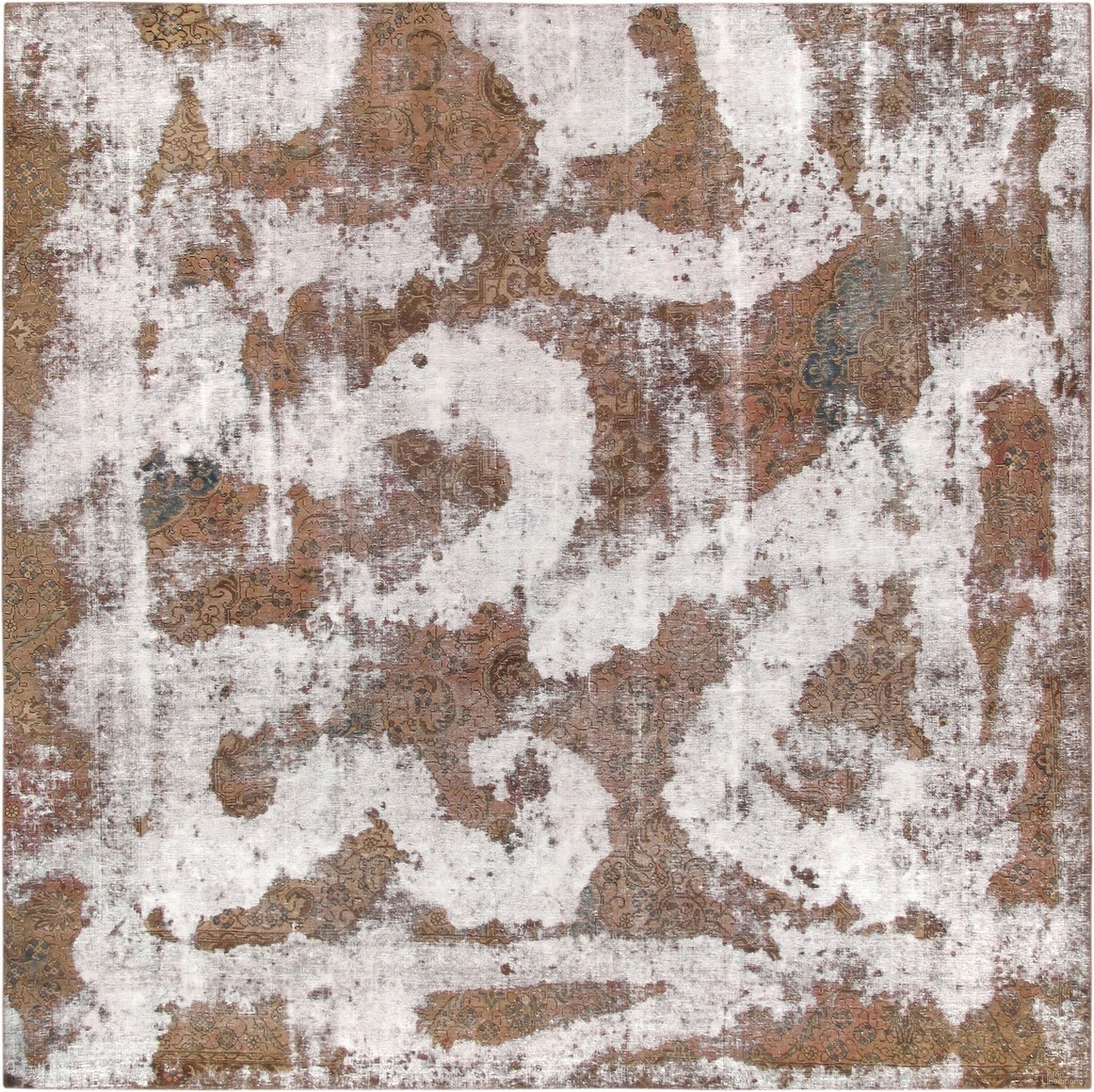 Lahore Collection Hand-Knotted Lambs Wool Area Rug In Beige