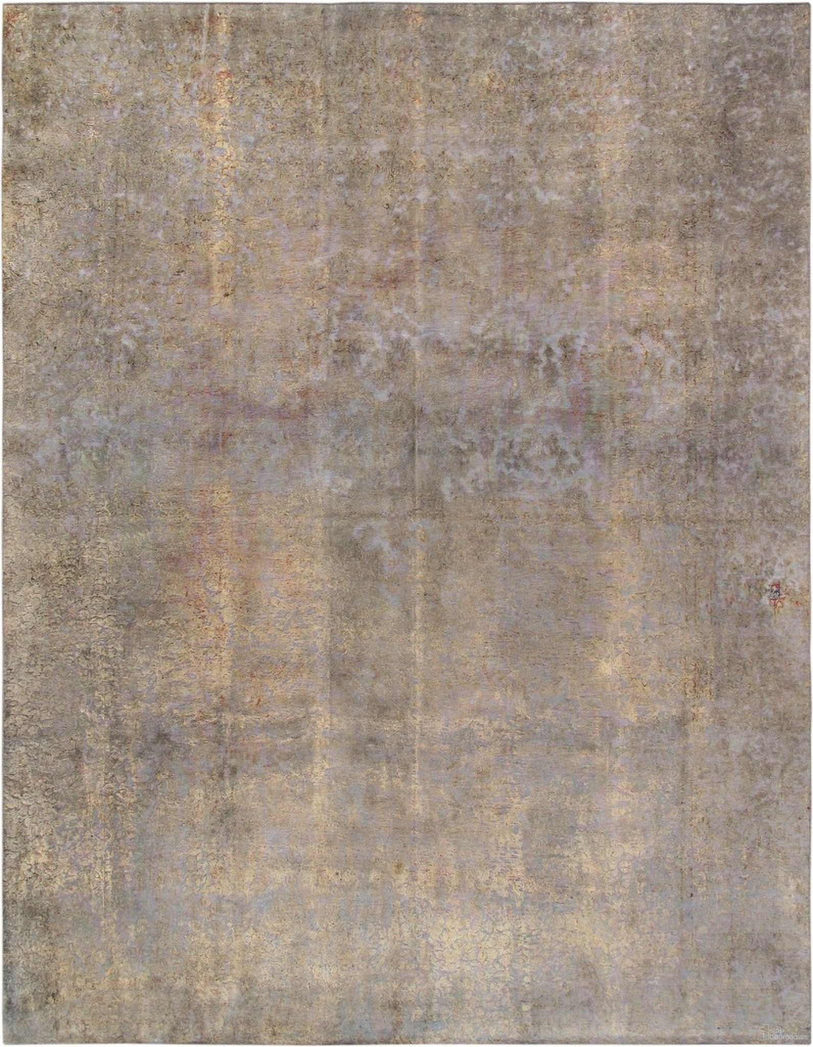 Lahore Collection Hand-Knotted Wool Area Rug- 9' 7" x 12' 6" In Gold