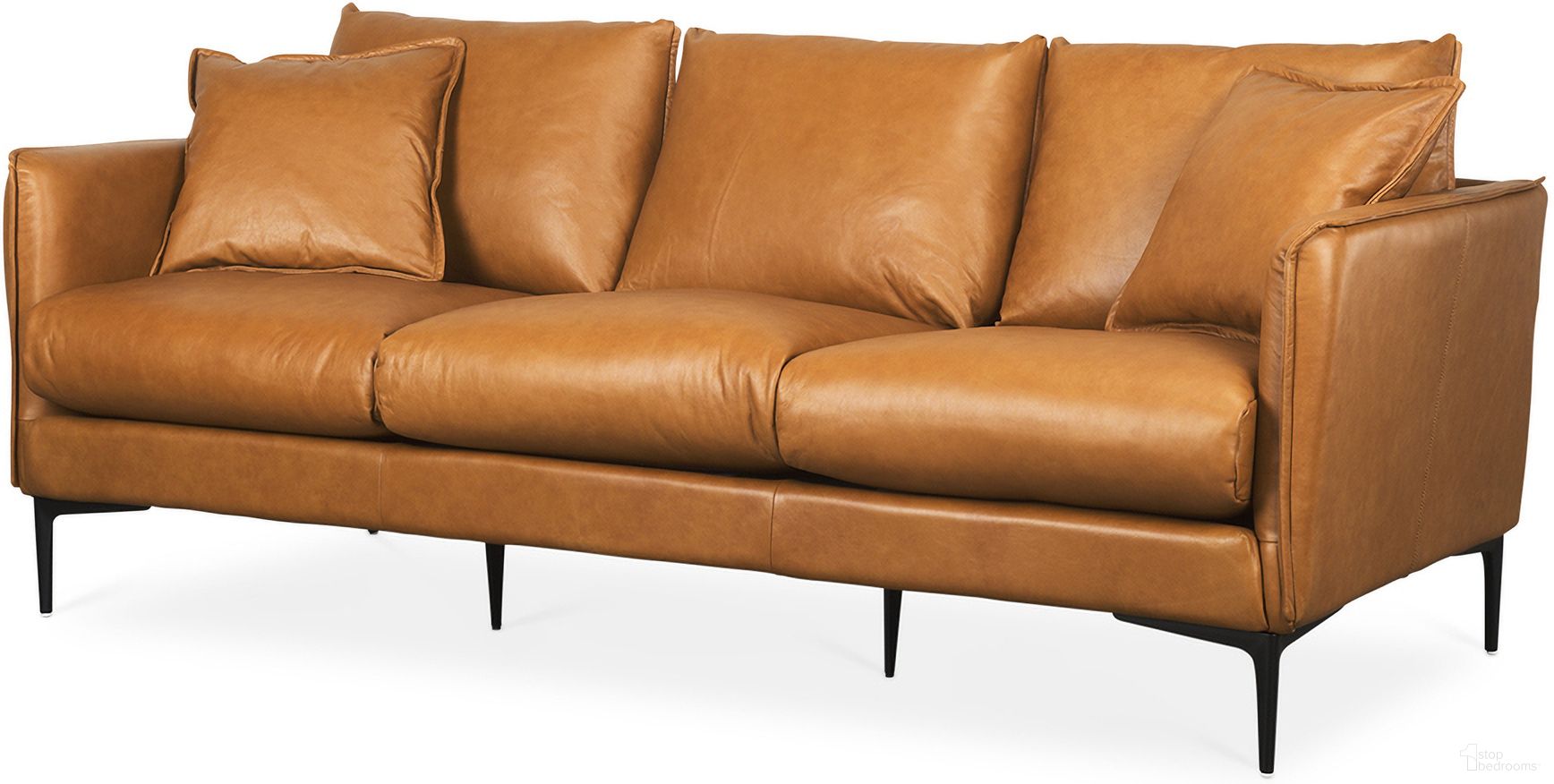 Lake Como Sofa In Black and Tan